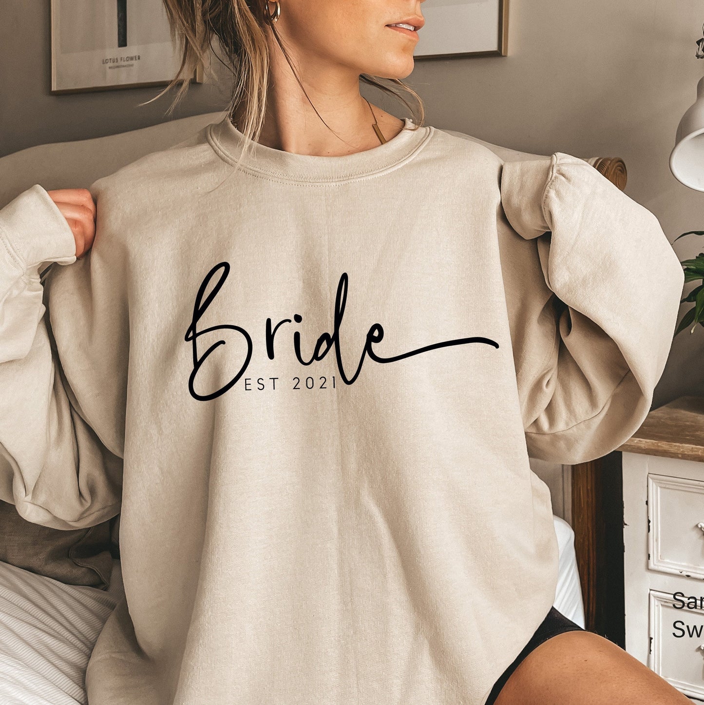 Trendy Bride Sweatshirt,Est 2022 Hoodie,Bride Gift,Wifey Shirt,Just Married Tshirt,New Bride Tee,Bridal Shower Gift,Honeymoon Shirts,C5837