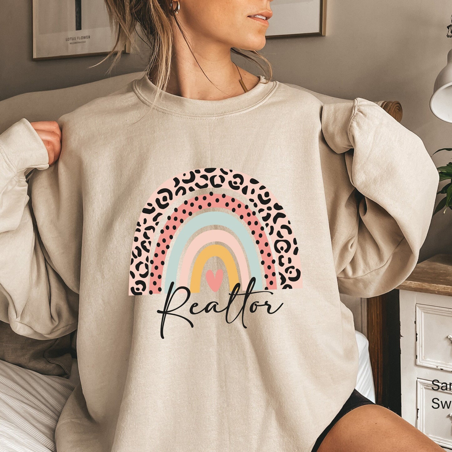 Realtor Sweatshirt,Real Estate Agent Shirt,Realtor Sweatshirt,Gift for Real Estate Agent,House Sweatshirt,Realtor TShirt,Leopard Shirt,C6227