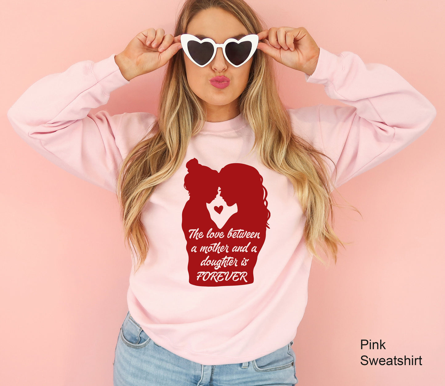 Mom and Daughter Sweatshirt, The Love Between Mother And Daughter Is Forever Shirt, Mom Hoodie, Mom Shirts, Gift for Mom Shirt, C6570