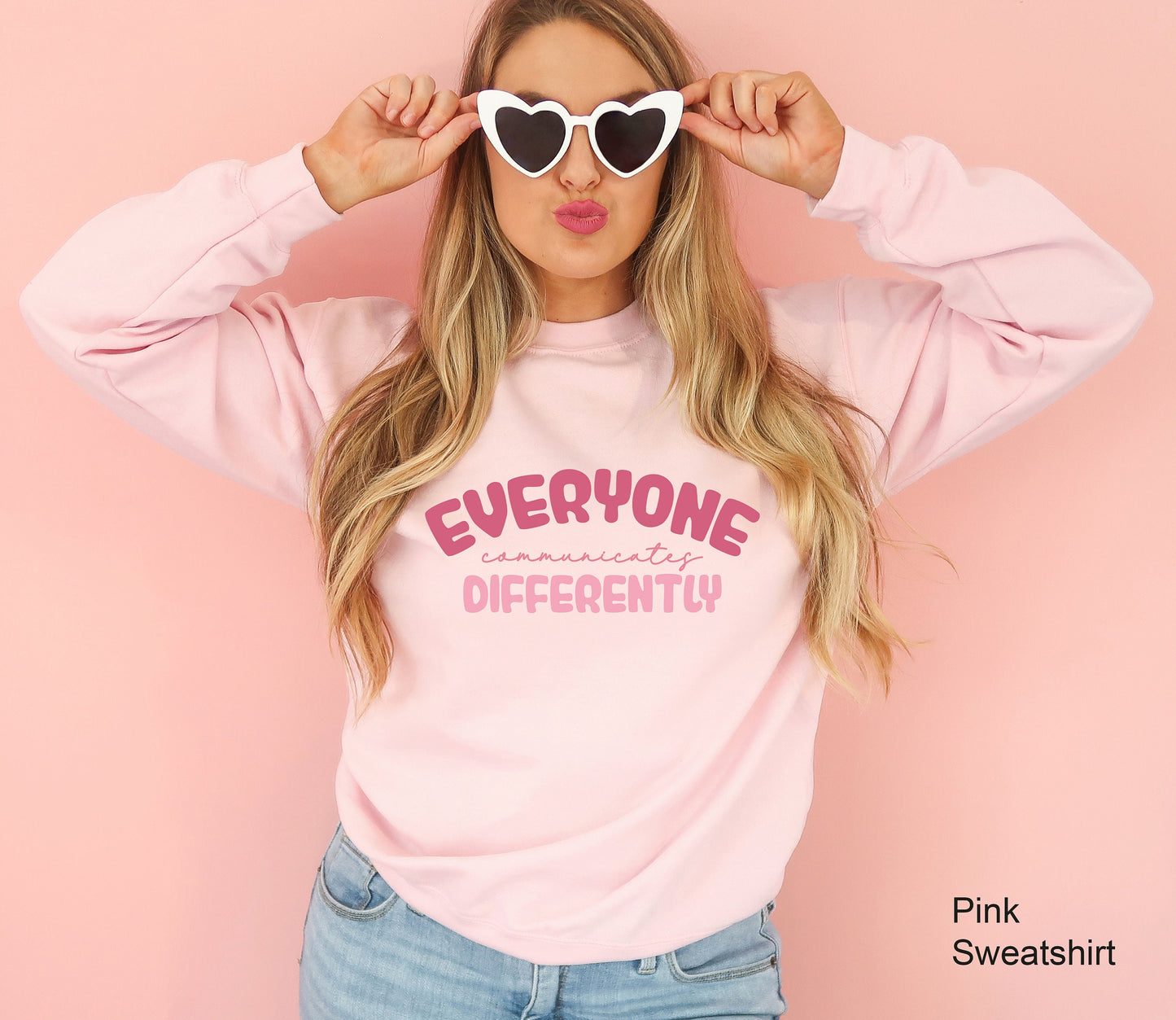 Everyone Communicate Differently Sweatshirt, Autism Support Hoodie, Autism Aware Sweatshirt, Autism Shirt, Gift For Autism, C6670
