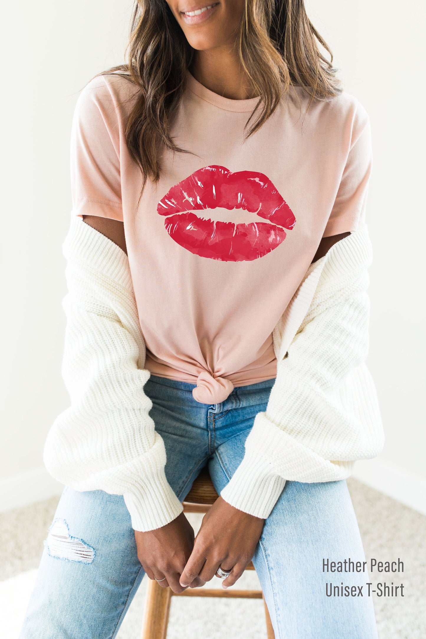 Lips Kiss Shirt,Trendy Lipstick Tanks,Kiss Tshirt,Cute Lips Racer Back,Distressed Lips T-Shirt,Kissing Lip Shirt,Valentine's Day Shirt,C6371