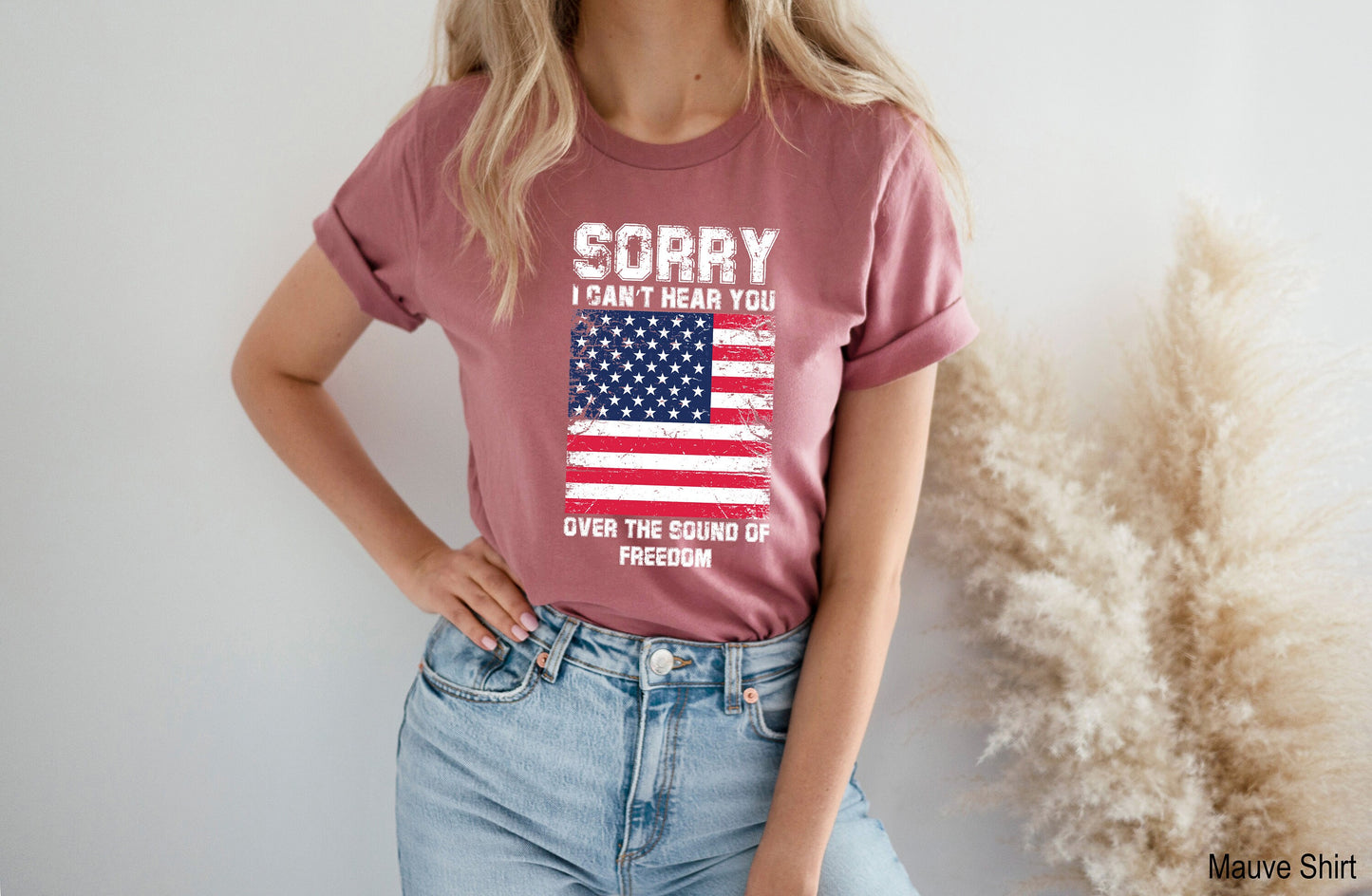 Patriotic Sweatshirt, Sorry I Can't Hear You Over The Sound Of My Freedom, Independence Hoodie, American Flag Shirt, Patriot Shirt, C6611