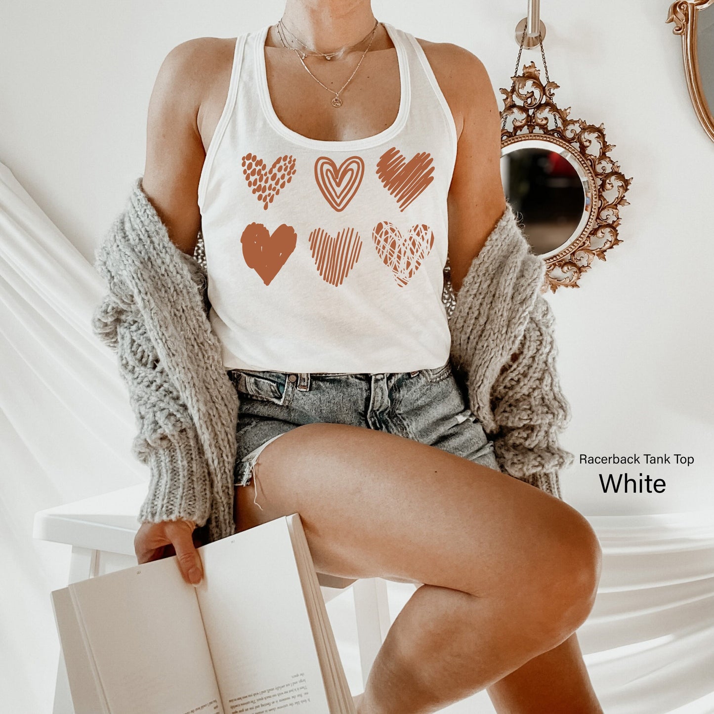Heart Shirt, Valentines Day Shirt, Heart Shapes Shirt, Valentines Day Shirts For Women, Cute Heart T-shirt, Cute Valentine Tee, C6375