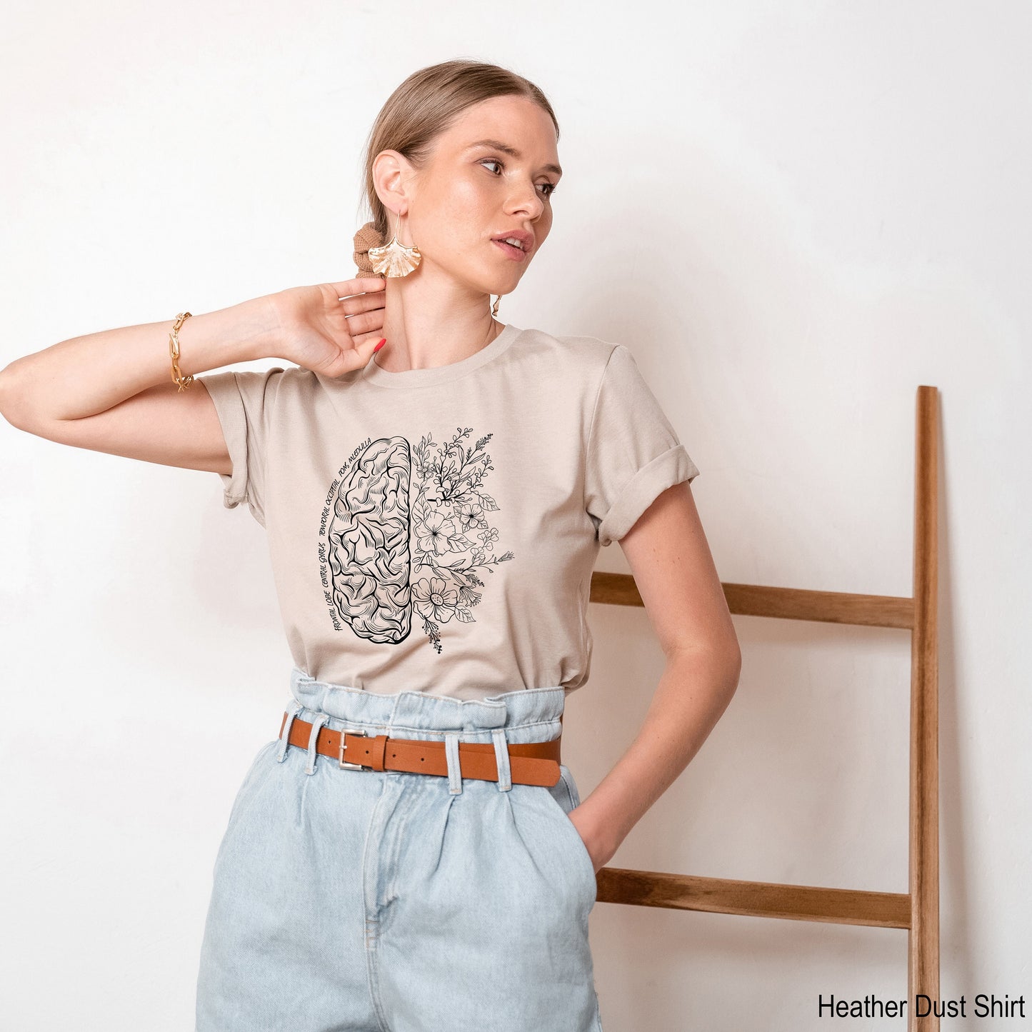 Brain Anatomy Shirt, Funny Nurse Shirts, Womens Nursing School Shirt, Nursing Student Anatomical Layout Brain, New Nursing Shirt, C6731