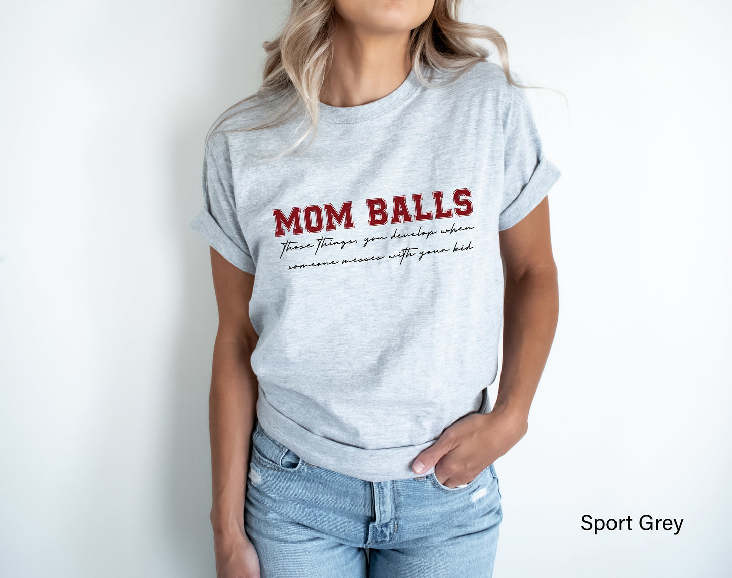 Mom Balls Shirt, Mom Shirt, Gift for Mom, Funny Shirt, Mom Life Shirt, Funny Shirt for Mom, Game Day Shirt, Best Mom Shirt, C6798