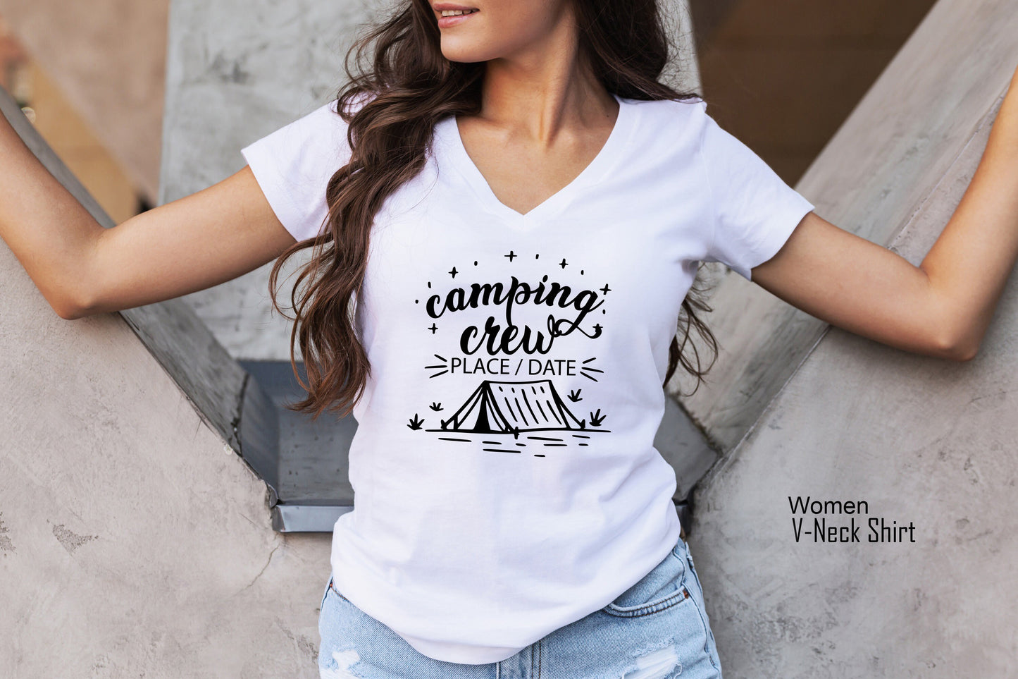 Custom Camping Shirt, Camp Group Shirts, Personalize Date Name Place, Campfire Friends and Drinks, Camper Outfit, C6777