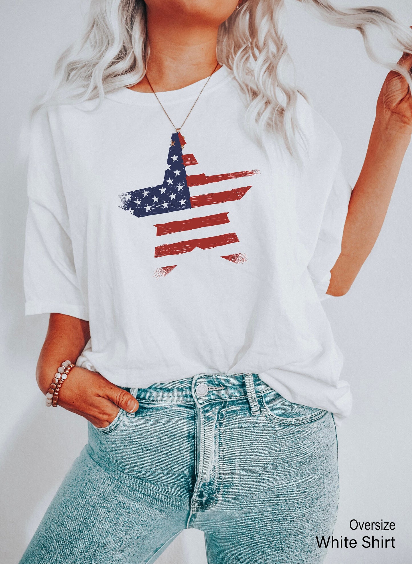 American Flag Star Sweatshirt, Women's Patriotic Sweatshirt, American Flag Hoodie, Patriotic Sweatshirt, American Usa Shirt, C6822