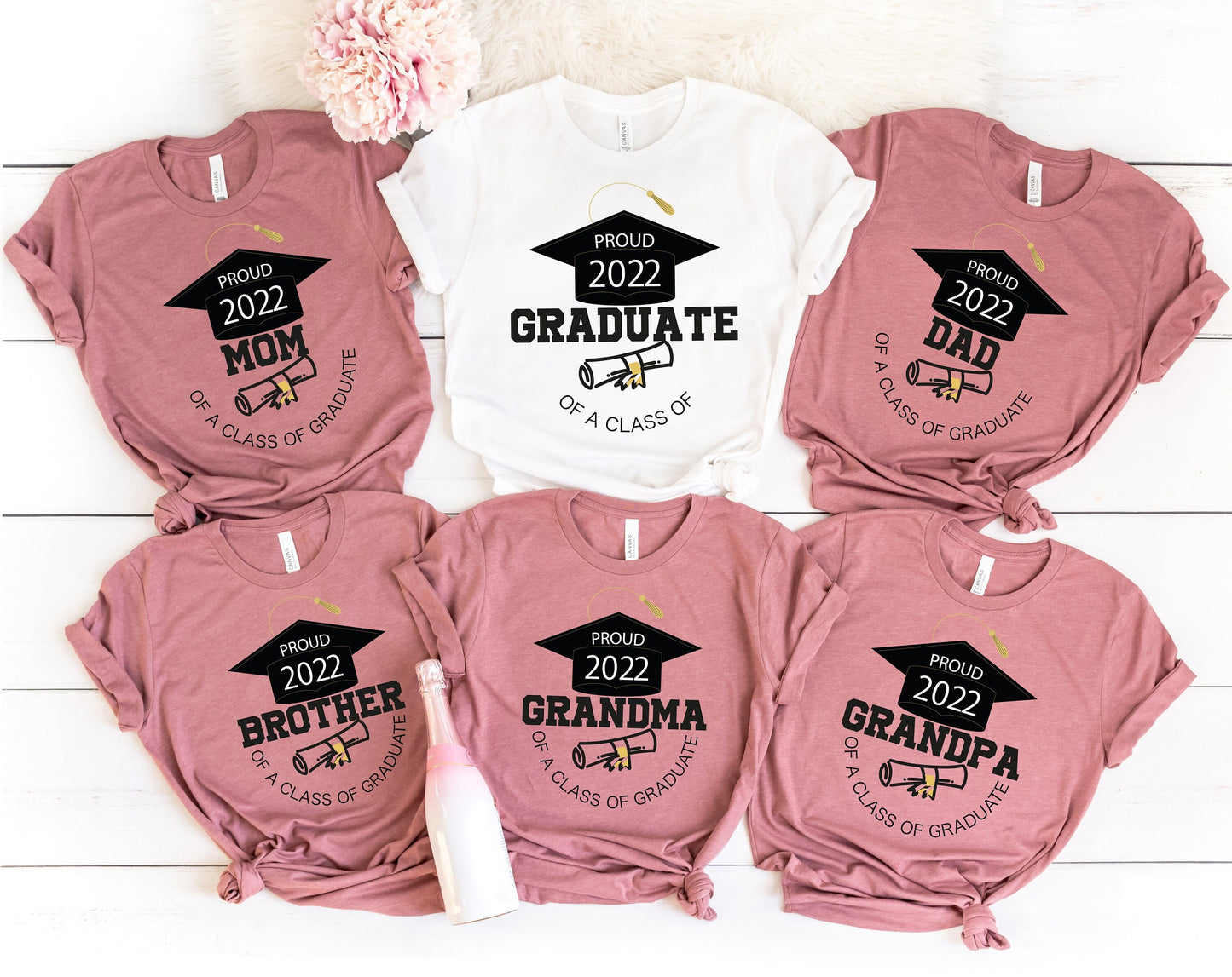 Graduation Family Shirts 2022, Matching Graduation Tshirt, Personalized Graduation T-Shirt, Proud Graduate Shirt, Custom Grad Squad, C6796