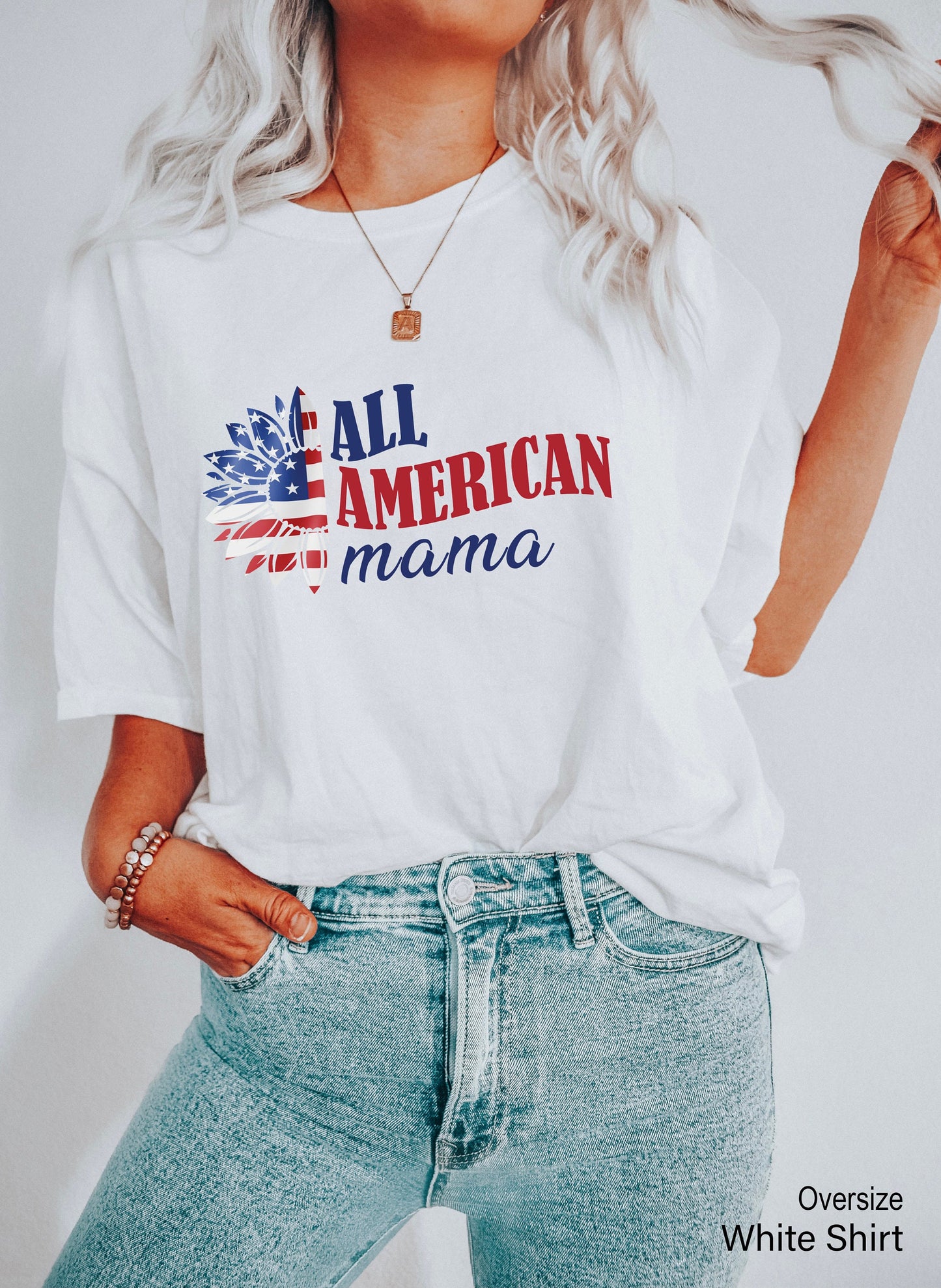 All American Mama T-shirt,All American Family Mama Shir,4th of July Party Shirt,American Flag Tee,Memorial Day ShirtPatriotic Shirts,C6848