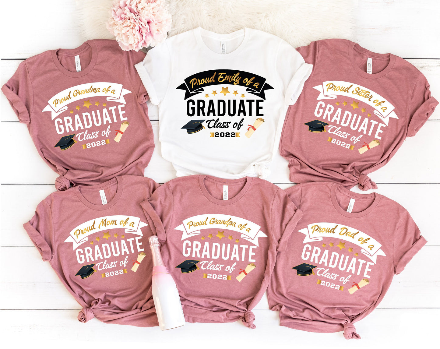 Matching Graduation Tshirt, Graduation Family Shirts 2022, Personalized Graduation T-Shirt, Proud Graduate Shirt, Custom Grad Squad, C6930