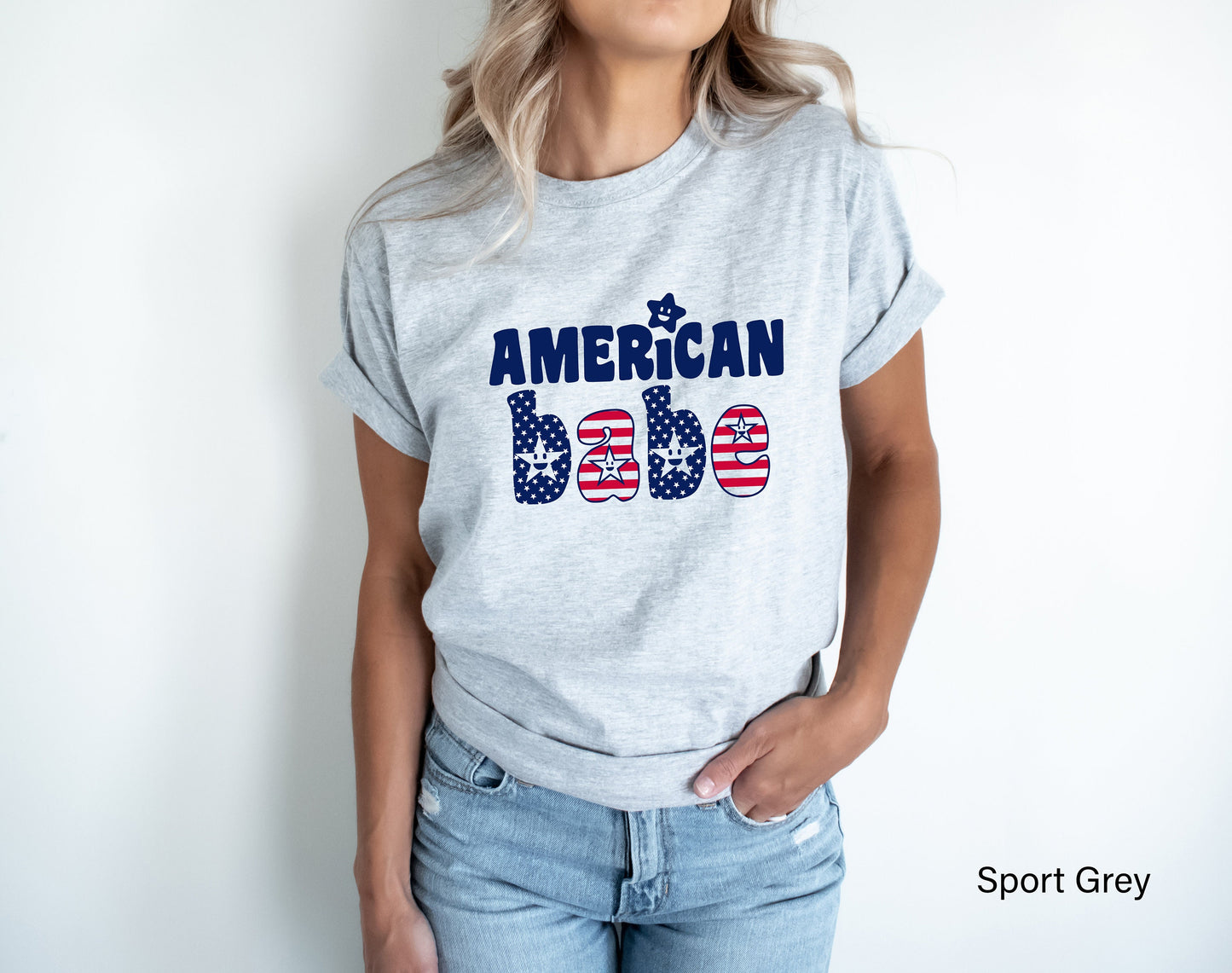 American Babe Shirt,American Flag T-Shirt,Fourth of July Party,Patriotic Shirt,4th of July Shirt,Retro Babe Shirt,American Retro Shirt,C6850
