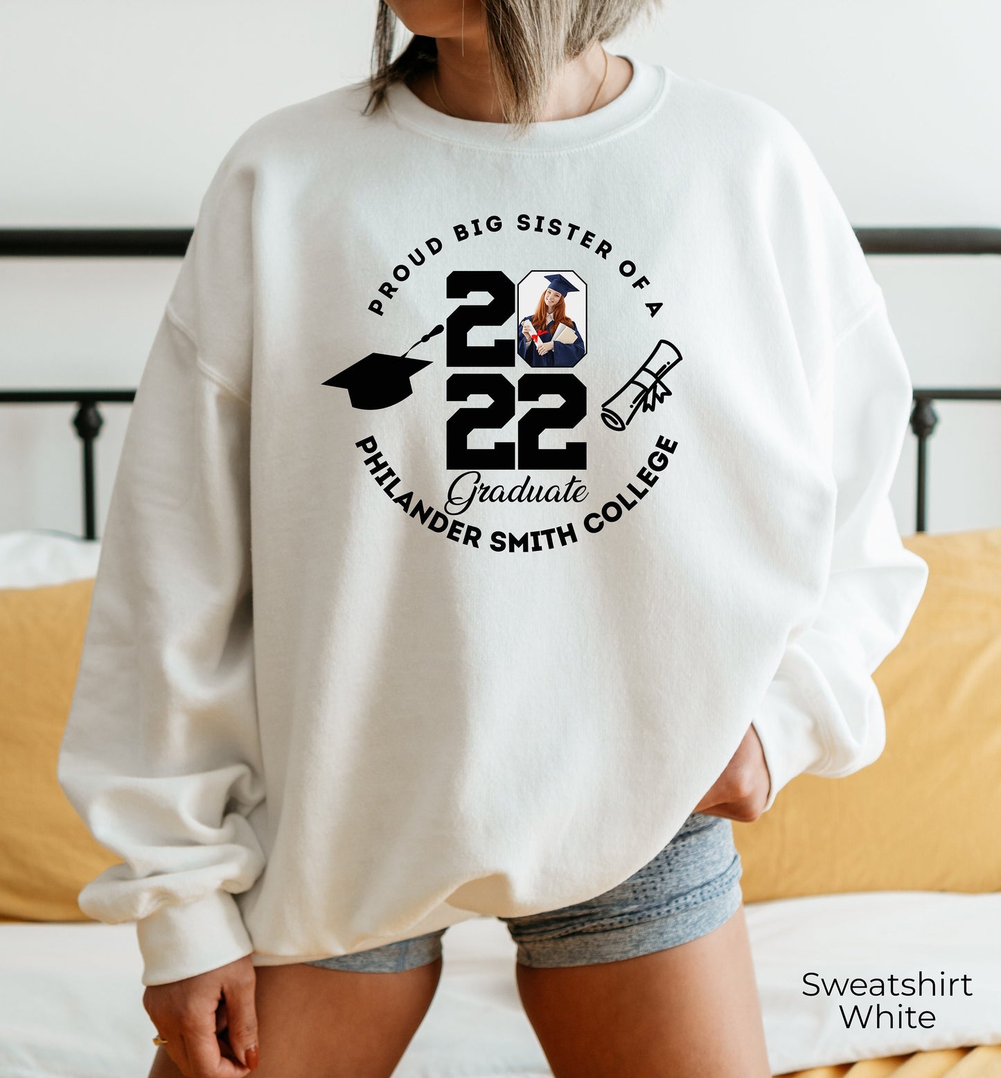 Personalized Graduation Hoodie, Custom Graduation Hoodie, Proud Family Sweatshirt, Customized Photo Graduation Shirt, Senior 2022, C6797