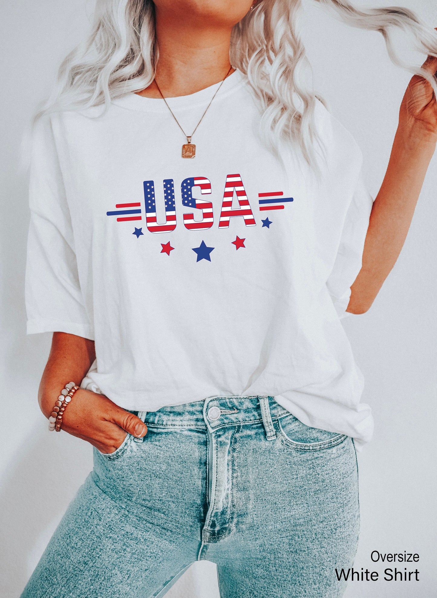 Trendy USA Flag Tanks,4th of July Party Shirt,Big America Star Tee,Cute Fourth of July Racerback,Republican Tank Top,Patriotic Tshirt,C6844