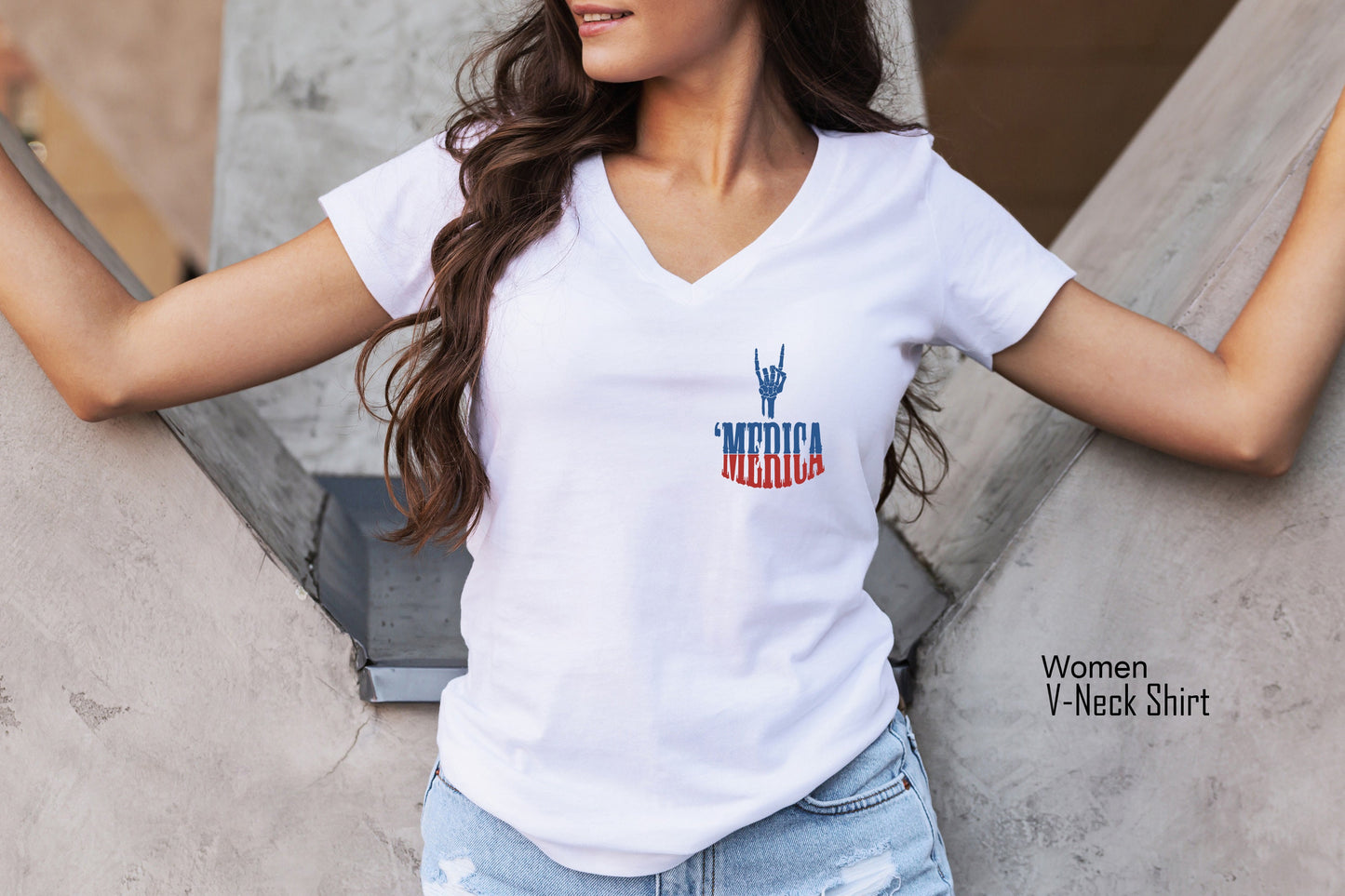 Merica Pocket Tee,Skeleton Merica Shirt,American Flag T-Shirt,4th of July Party Shirt,Memorial Day V Neck,Patriotic,Merica Racer Back,C6878