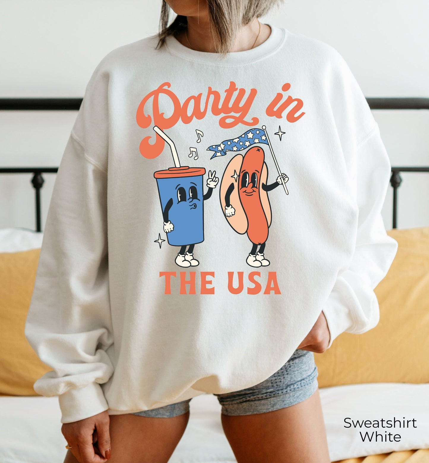 Party In The USA Sweatshirt, 4th of July Hoodie, Independence Day Sweatshirt, USA Patriotic Tee, 4th of July Party, American Patriot, C6988