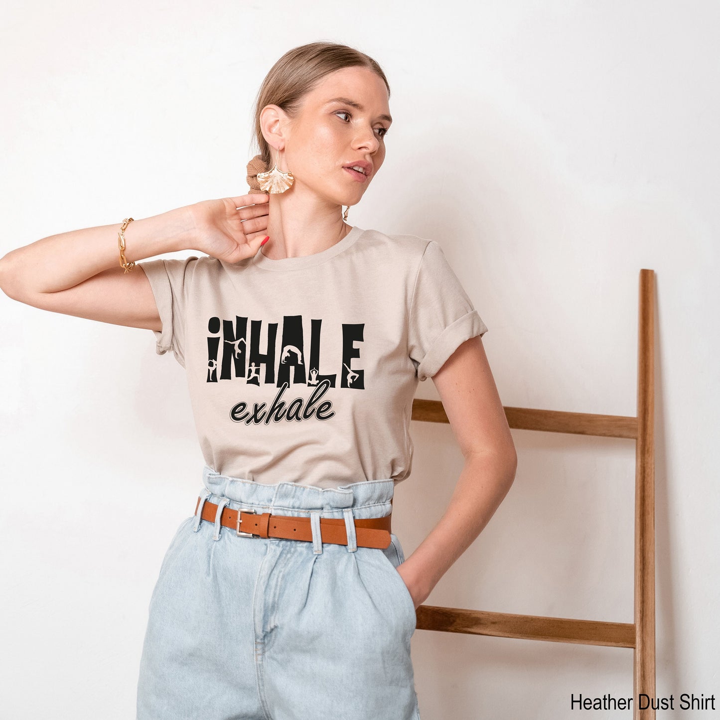 Inhale Exhale Shirt, Meditation T-Shirt, Yoga Shirt, Yoga Lover Shirt, Inspirational T-Shirt, Yoga Gift, Yoga Shirt, C6881