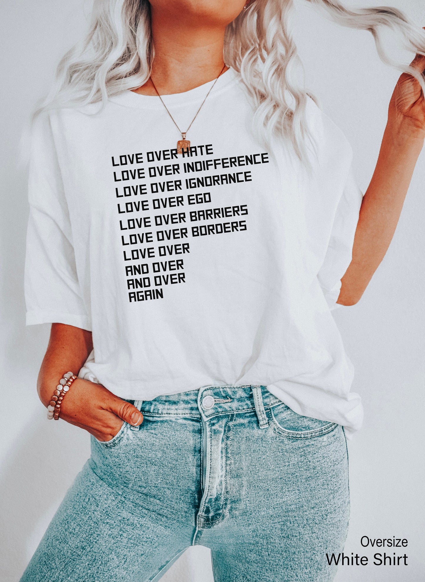 Love Over Hate Love Shirt, Equality Shirt, Racial Equality, Black History Tee, Social Justice Shirt, Human Rights Shirt, Clothe Design,C5017