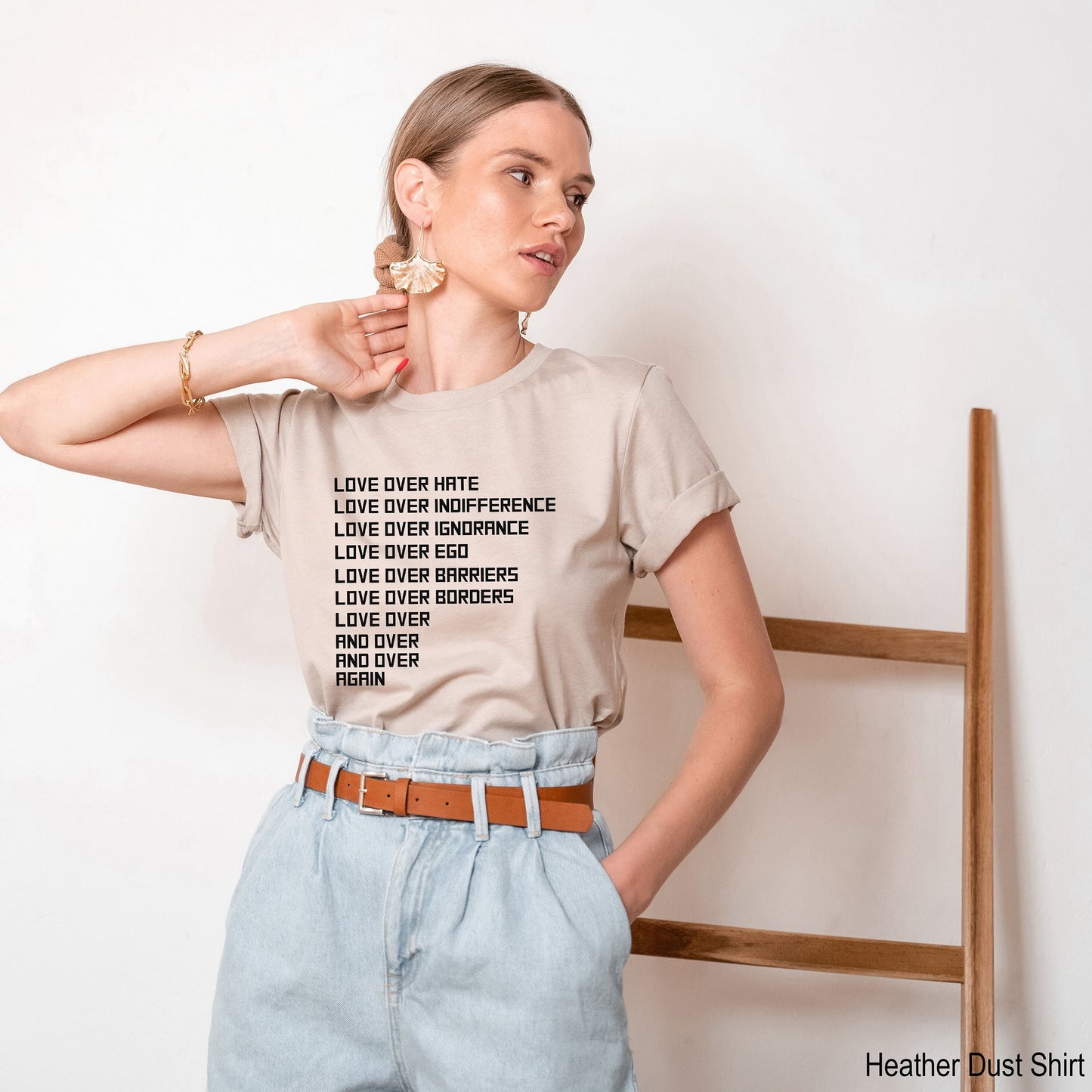 Love Over Hate Love Shirt, Equality Shirt, Racial Equality, Black History Tee, Social Justice Shirt, Human Rights Shirt, Clothe Design,C5017