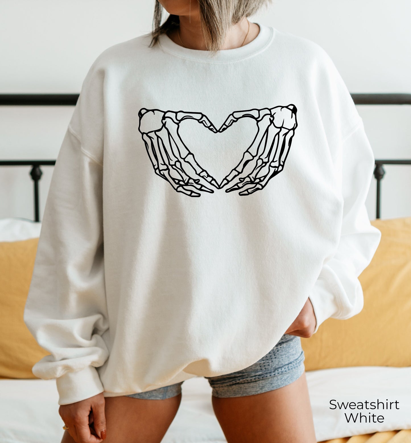 Skeleton Hand Hoodie,-s Sweatshirt,Funny Halloween Shirt,Horror Film Shirt,Witch Shirt,Halloween Sweatshirt,C5392