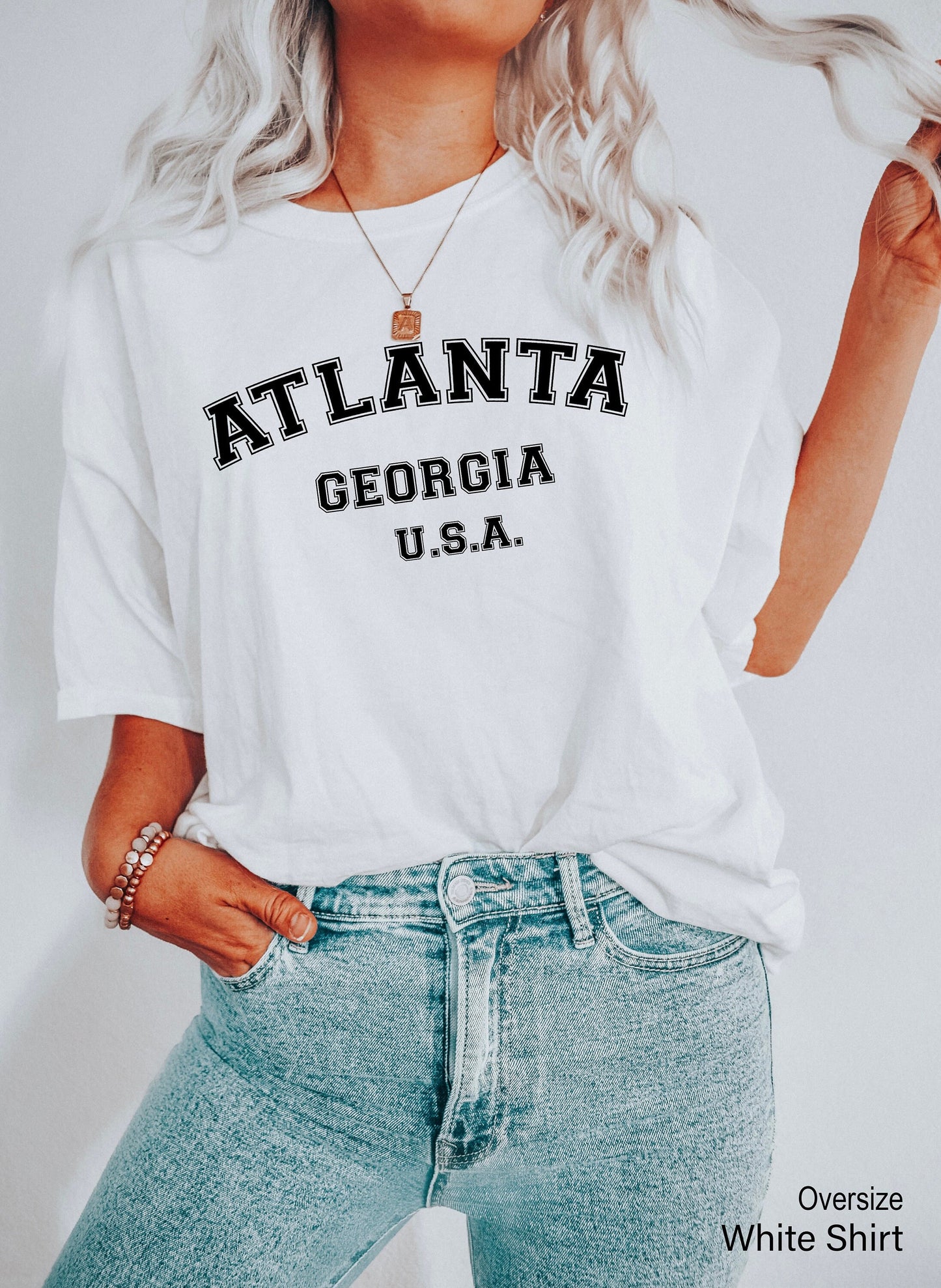Atlanta Georgia Sweatshirt, Atlanta Women's Sweatshirt, Atlanta Men's Crewneck, Georgia Crewneck Sweatshirt, Gift for Women, C5451