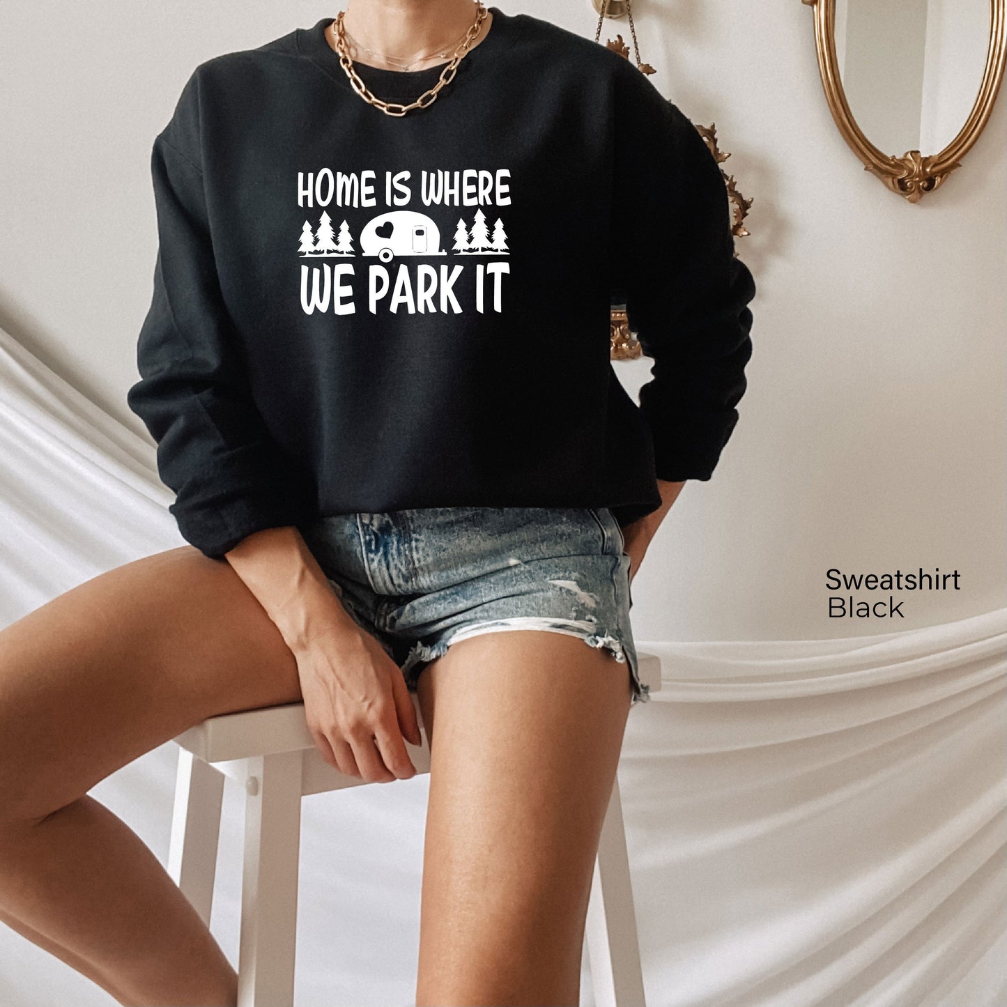 Camping Sweatshirt, Camp Life Shirt, Campfire Shirt, Silhouette, Vacation Shirt, Camping Life Shirt, Adventure Sweatshirt, C6213