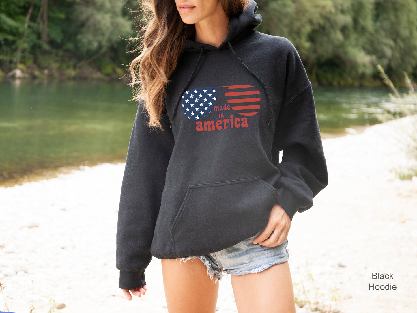 Made in America Crewneck, 4th of July Sweater, America Sweatshirt, Independence Sweatshirt, Red White Blue Sweatshirt, C6954