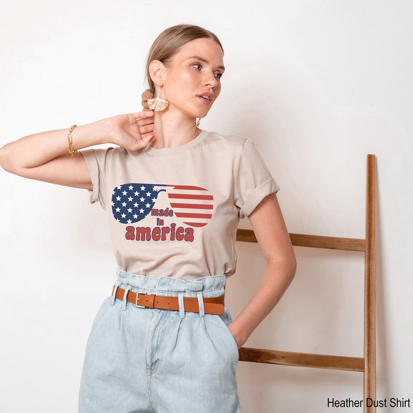 Made in America Tanks,Big America Shirt,4th of Tank Top,Independence Day Racer Back,Patriotic Tshirt,Cute 4th of July T-Shirt,USA Tee,C6954