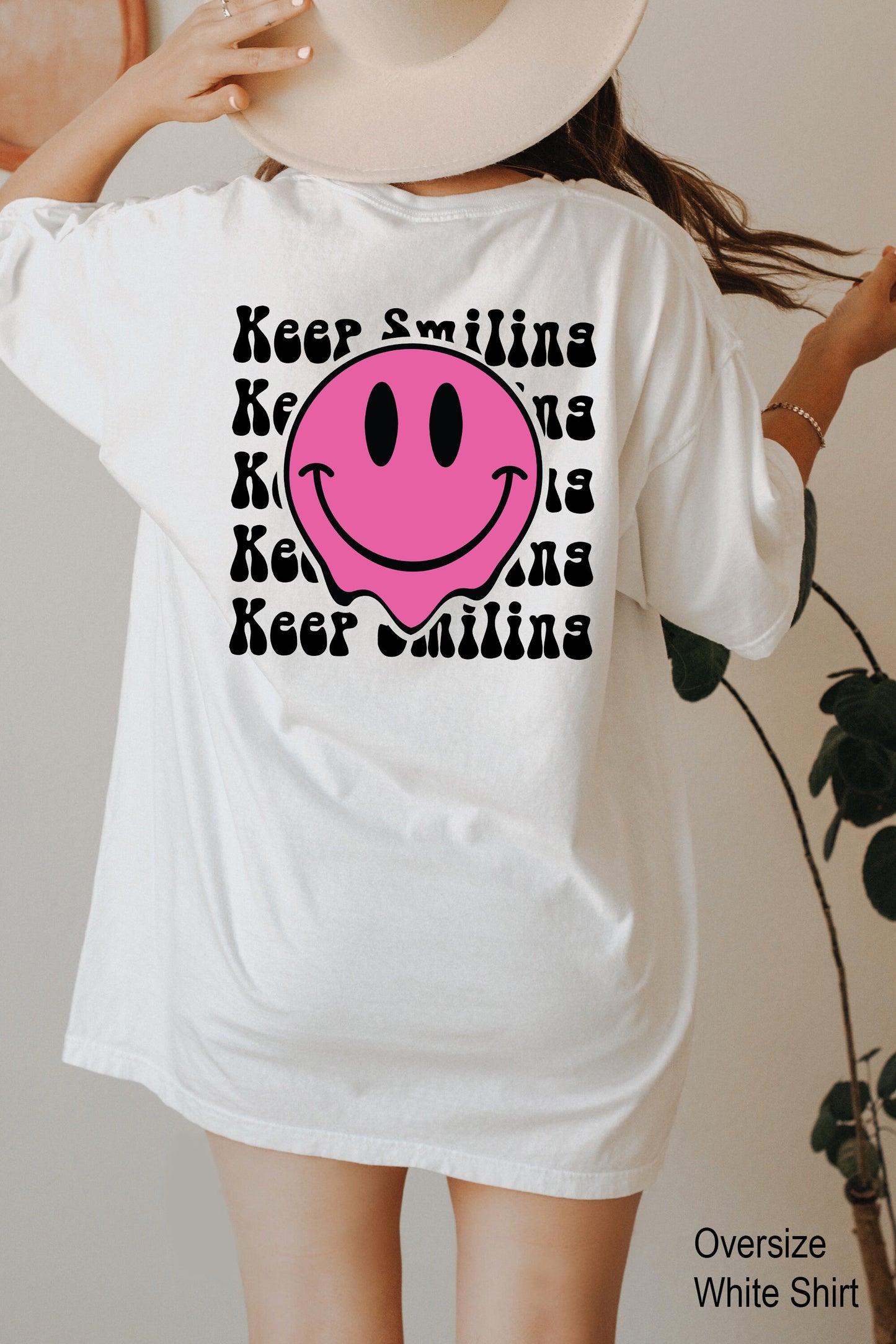 Keep Smiling Shirt, Trendy Vintage Shirts, Very Cute and Super Sleep Shirt, C6807