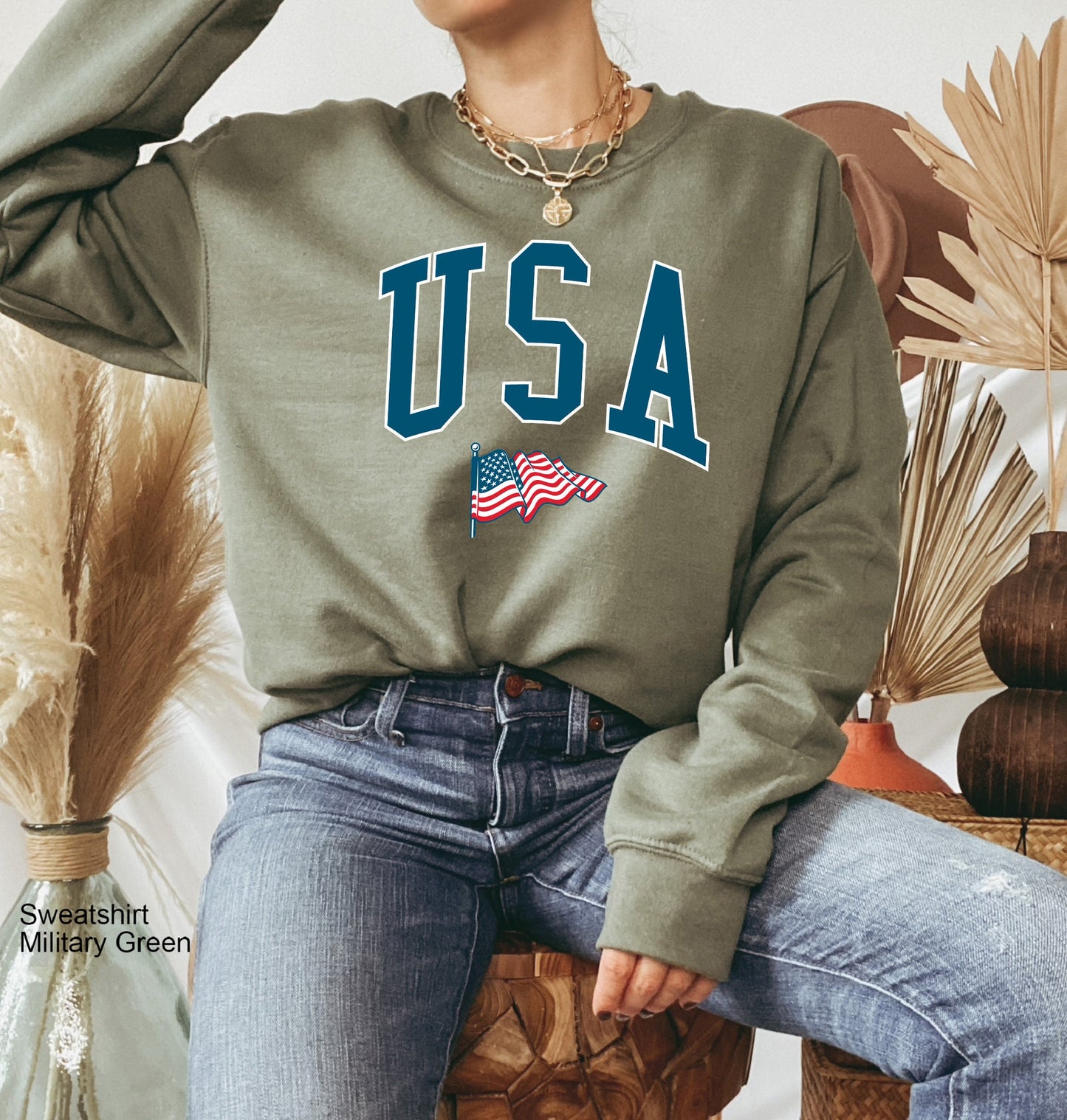 America Sweatshirt, 4th of July Sweatshirt, USA Shirt, Womens 4th of July, 4th of July, Patriotic Hoodie, Red White and Blue, C6830