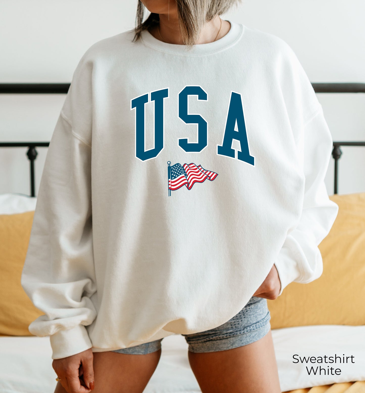 America Sweatshirt, 4th of July Sweatshirt, USA Shirt, Womens 4th of July, 4th of July, Patriotic Hoodie, Red White and Blue, C6830