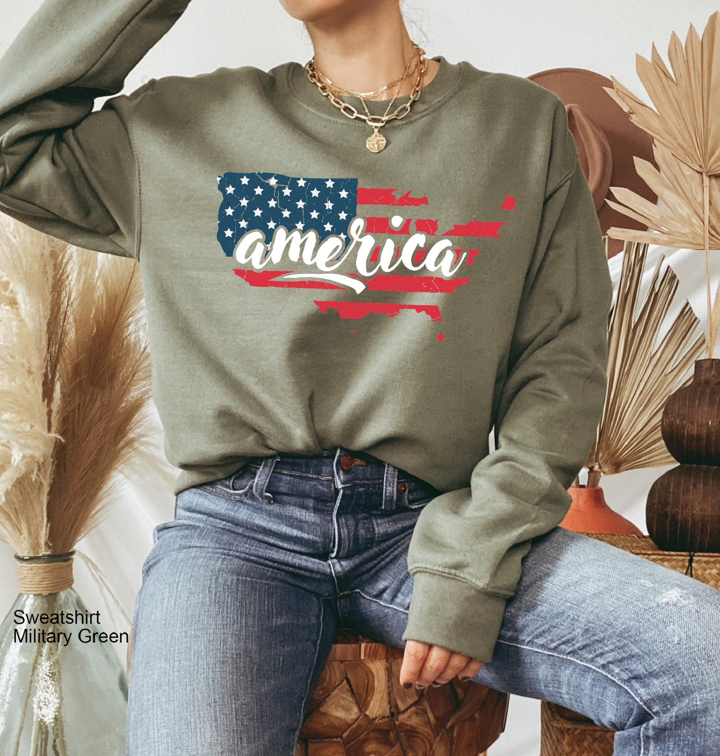 America Sweatshirt,USA Flag Hoodie,4th of July Shirt,USA Trip Sweatshirt,Patriotic T-shirt,Fourth Of July Sweatshirt,Memorial Day Tee,C6832