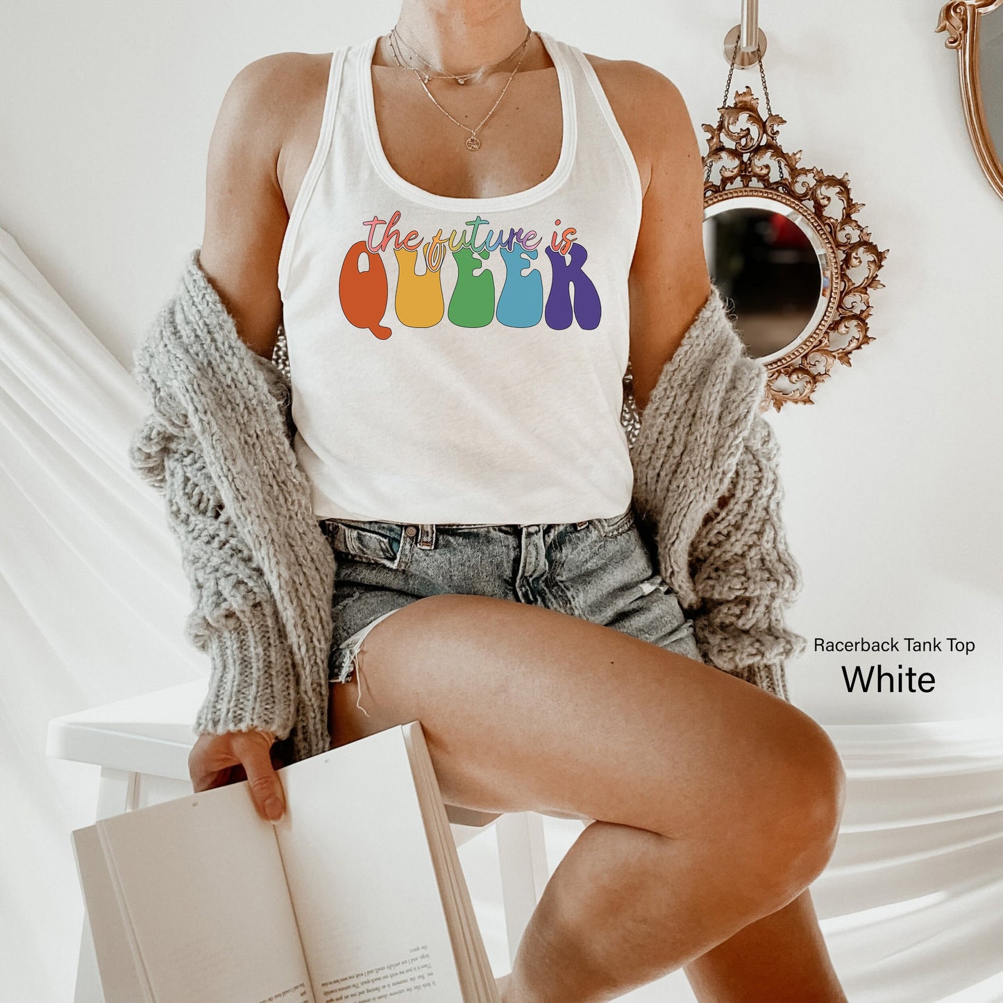 The Future Is Queer Unisex Shirt, LGBTQ Gift Idea, Pride Day Celebration, Queer Outfit, Equality Shirt, Rainbow Pride Shirt, C7004