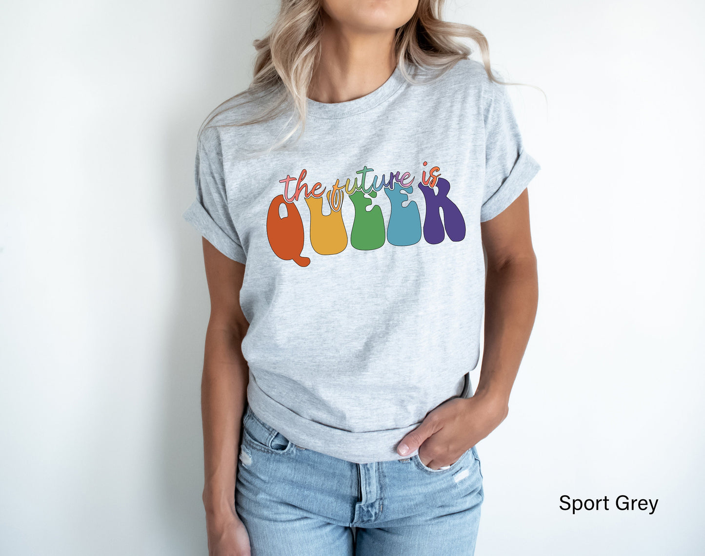 The Future Is Queer Unisex Shirt, LGBTQ Gift Idea, Pride Day Celebration, Queer Outfit, Equality Shirt, Rainbow Pride Shirt, C7004