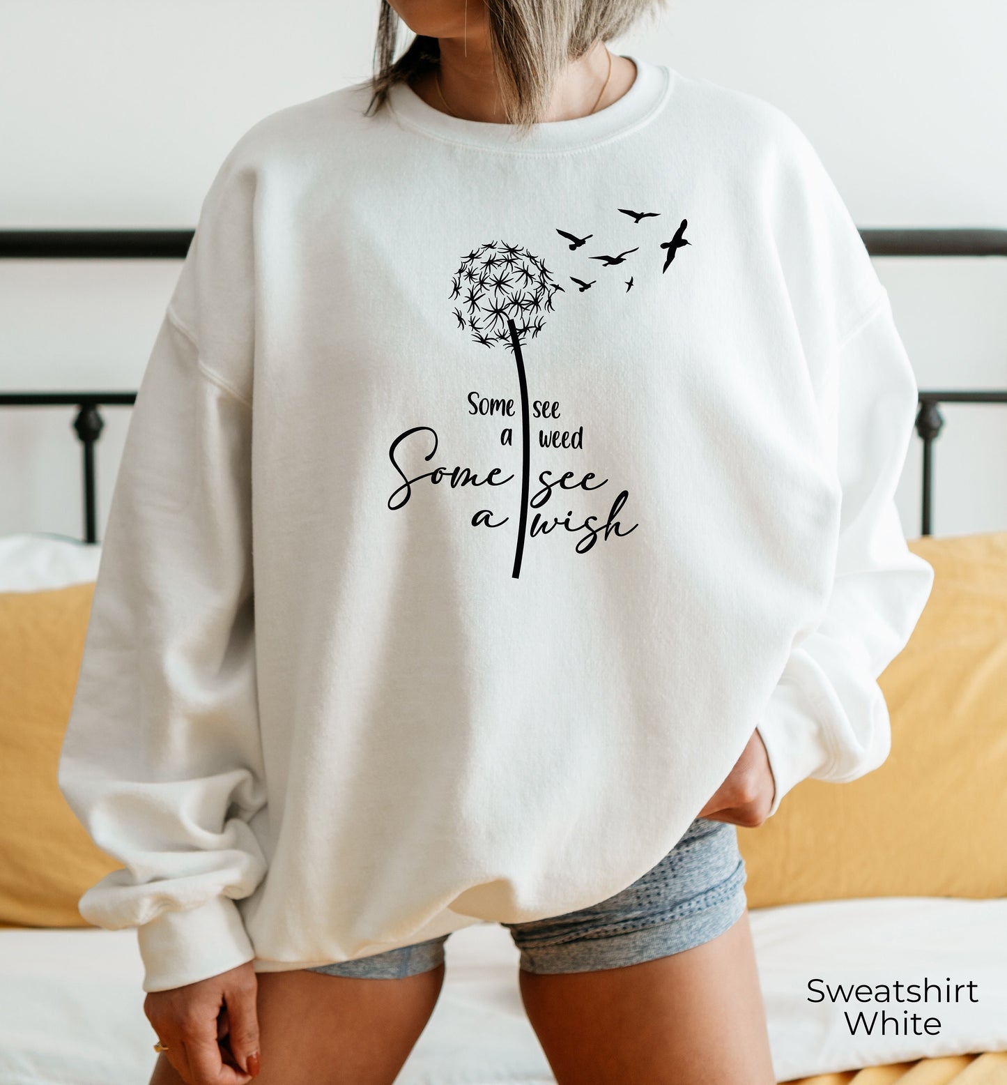 Dandelion Sweatshirt, Positive Shirt, Wish Shirt, Faith Shirt, Wild Flower Shirt, Others See A Wish Shirt, Positive Outfit, C6224
