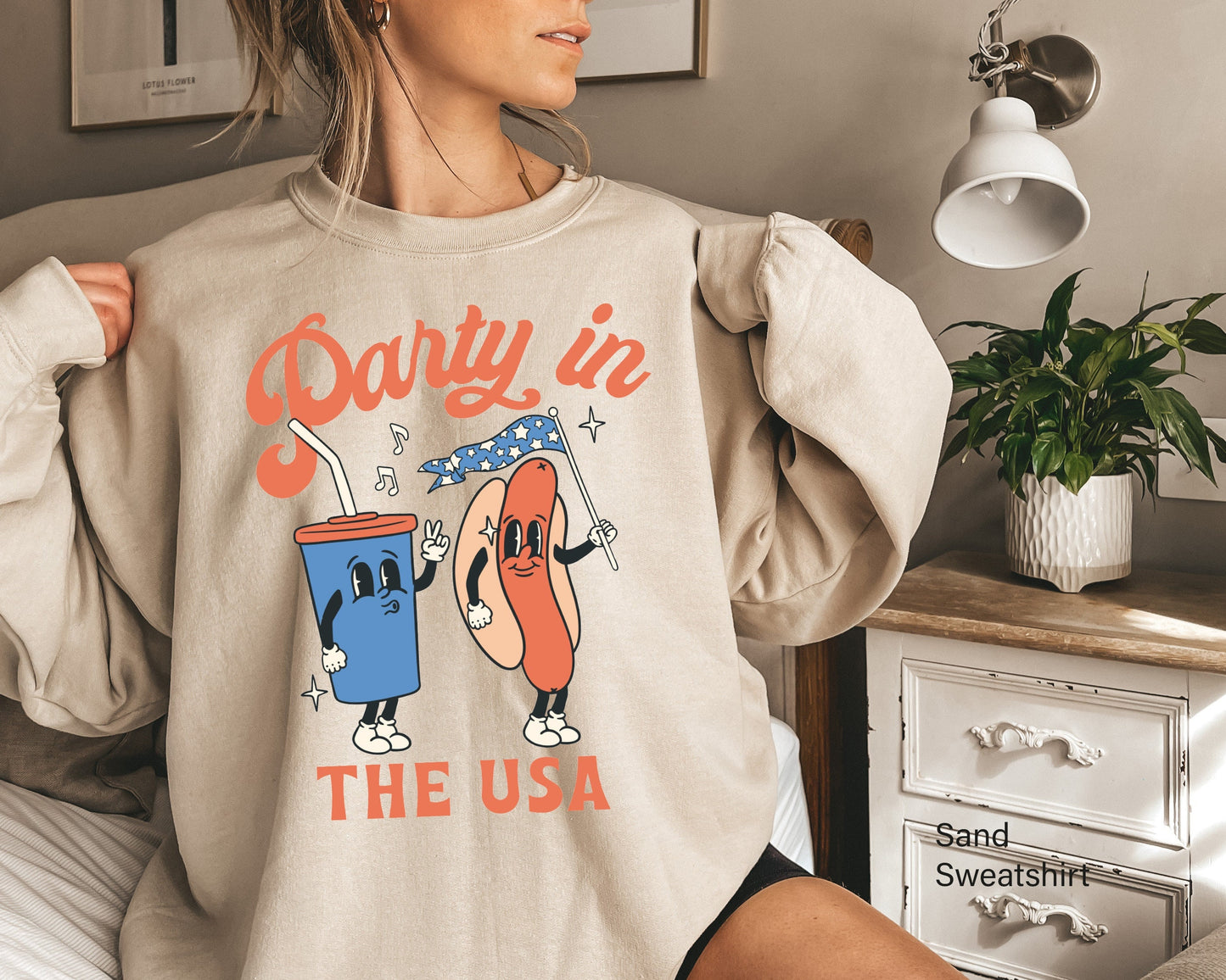 Party In The USA Sweatshirt, 4th of July Hoodie, Independence Day Sweatshirt, USA Patriotic Tee, 4th of July Party, American Patriot, C6988