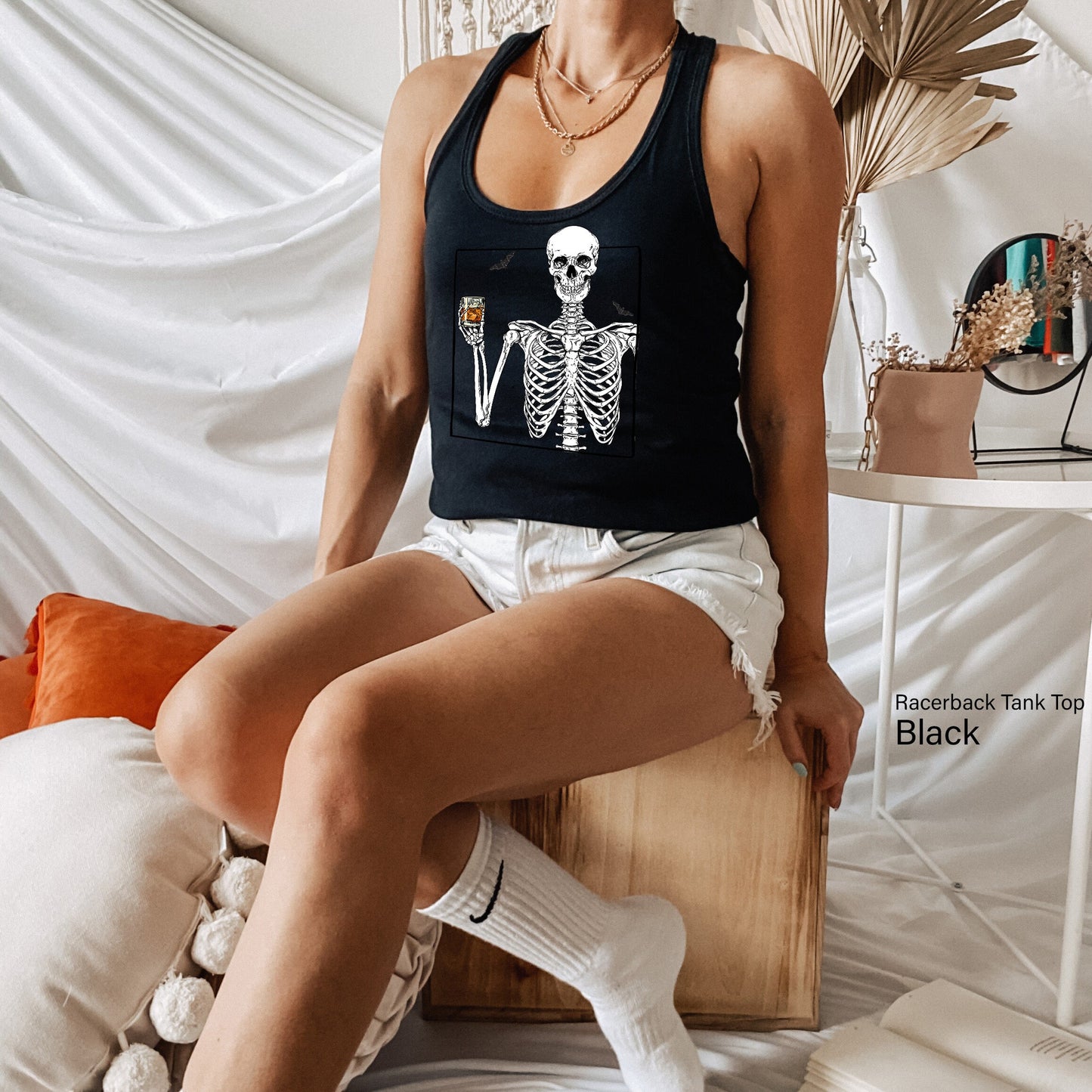 Skeleton Drinking Whiskey Halloween Shirts,Skeleton Selfie Tshirt,Skeletons Halloween Tee,Skull T-Shirts,Funny Halloween Party Gifts,C7035