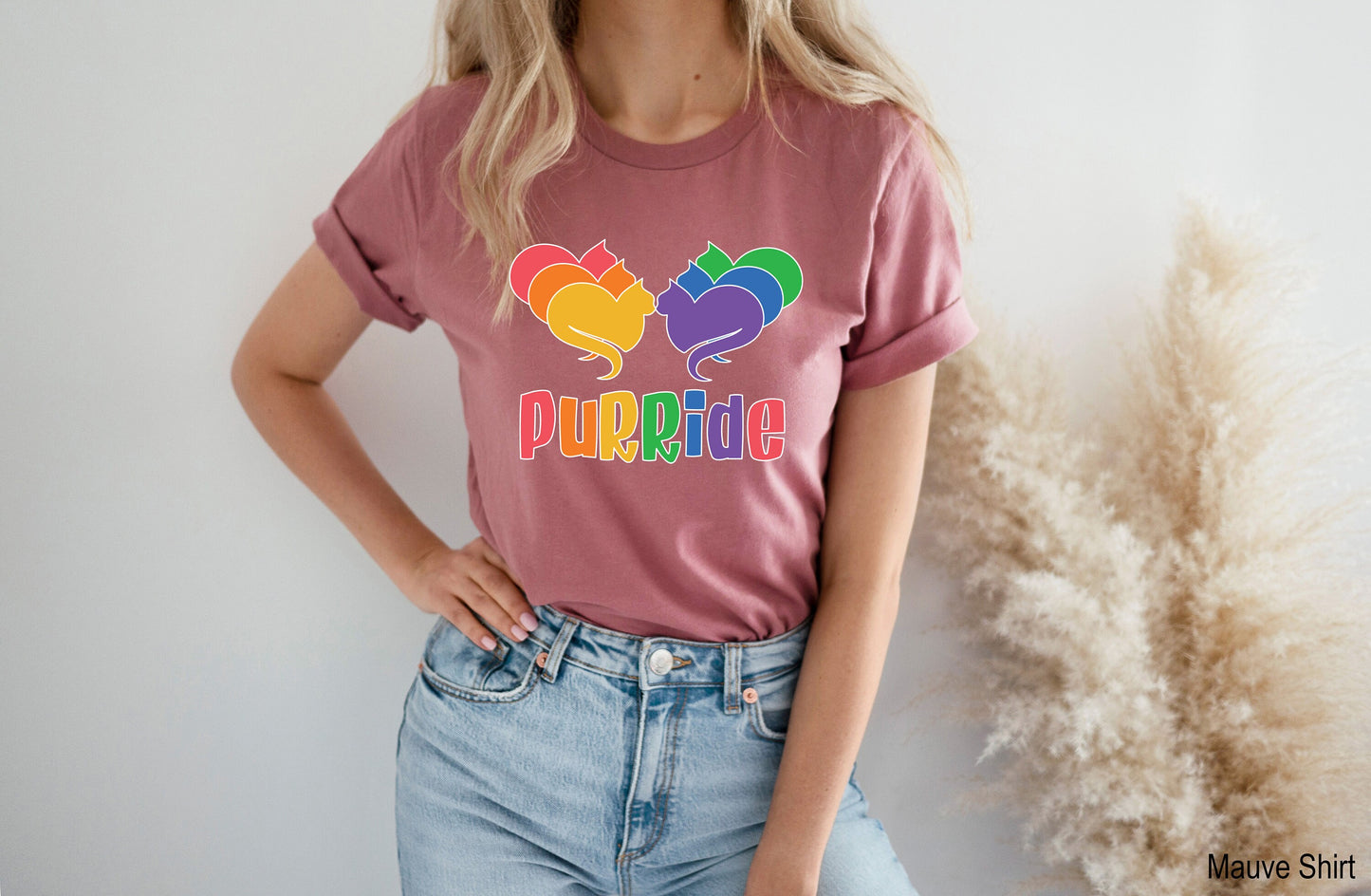 Purride Gay Pride Cat Shirt, LGBT Shirt, Pride Shirt, Rainbow Pride Shirt, Lesbian Shirt, Activist Shirt, Gay Pride LGBTQ Gift, C7013