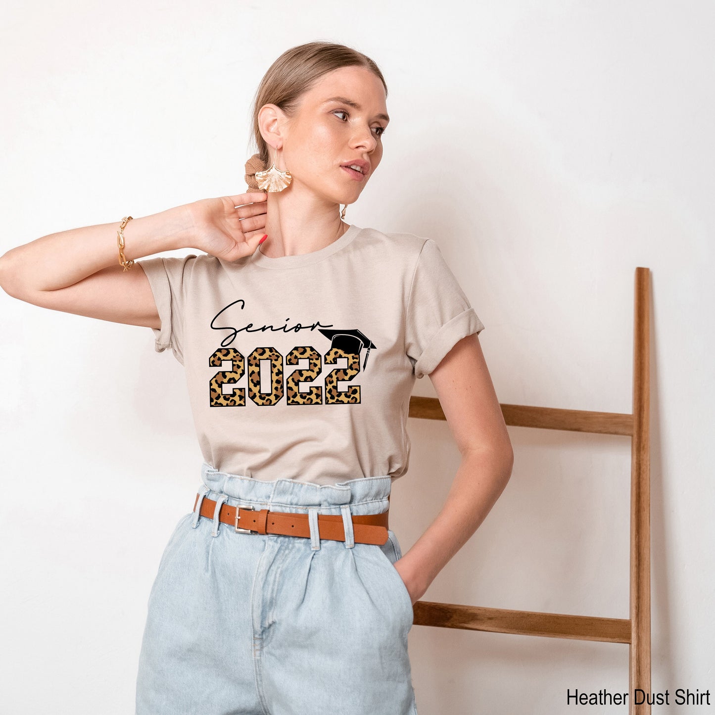 Senior 2022 Shirt, Graduation Gifts, Class Of 2022 Shirt, Senior Shirt, Graduated Shirt, Senior Leopard Shirt, Graduation Shirt, C6923