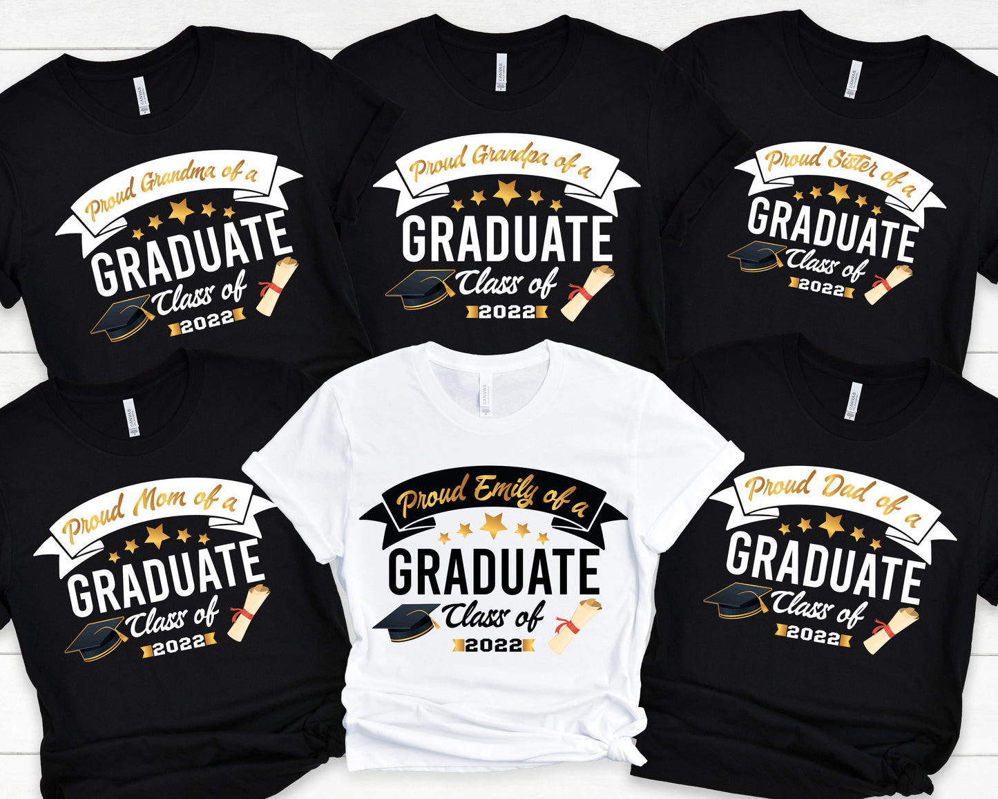 Matching Graduation Tshirt, Graduation Family Shirts 2022, Personalized Graduation T-Shirt, Proud Graduate Shirt, Custom Grad Squad, C6930