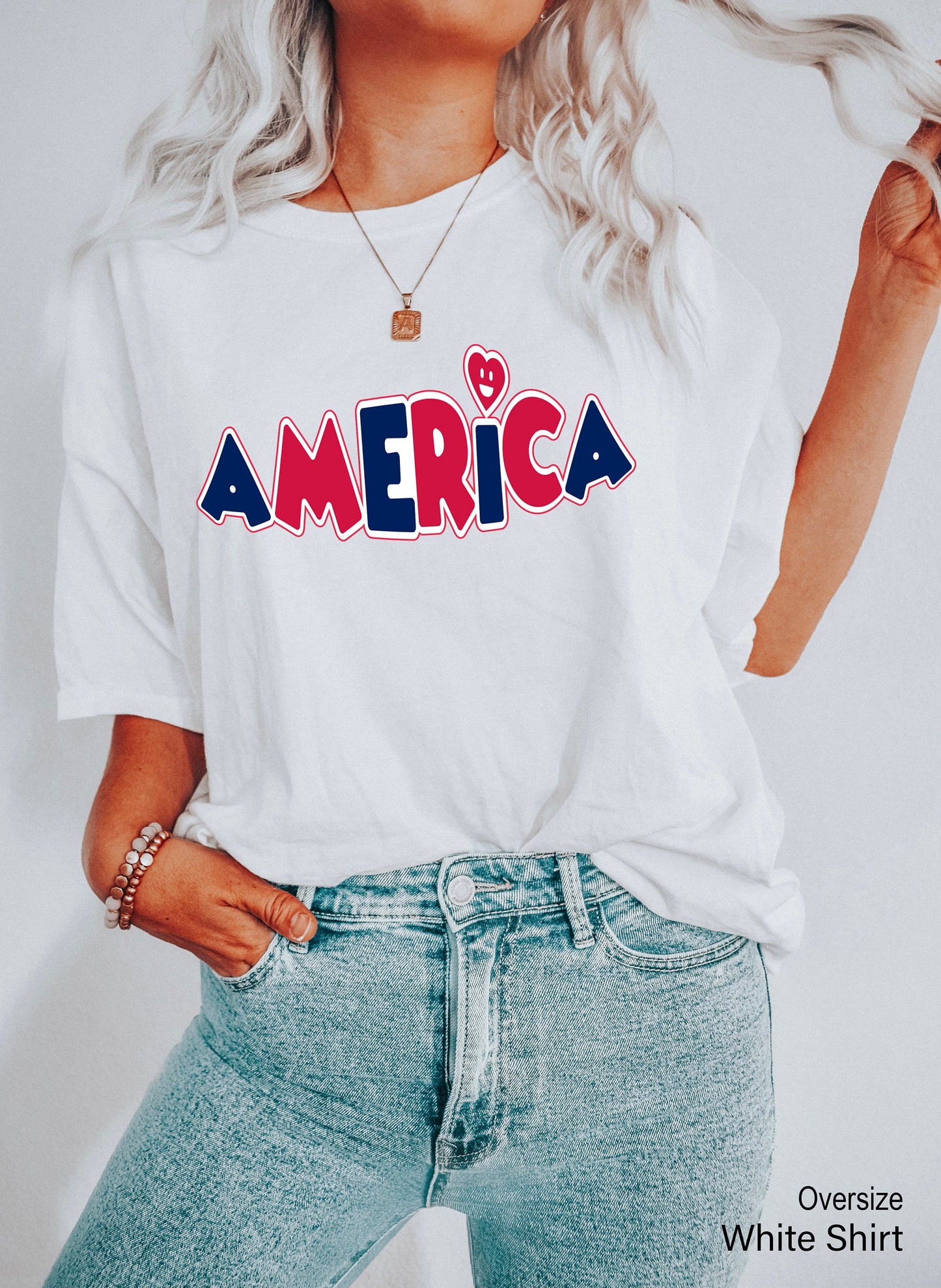 America Smiley Face Shirt,4th of July shirt,America Shirt,Fourth of July Party Shirt,Republican Shirt,Memorial Day Tee,Patriotic Shirt,C6851
