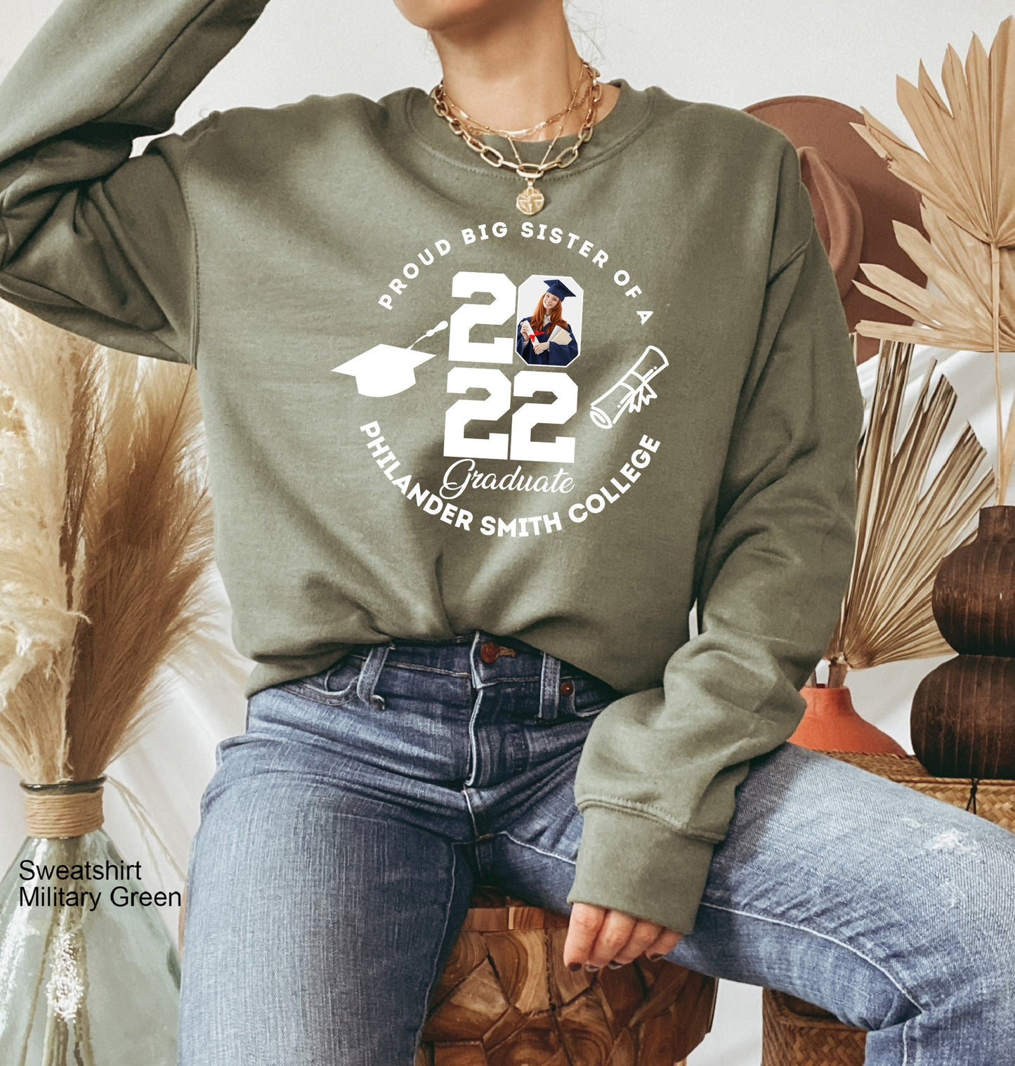 Personalized Graduation Hoodie, Custom Graduation Hoodie, Proud Family Sweatshirt, Customized Photo Graduation Shirt, Senior 2022, C6797
