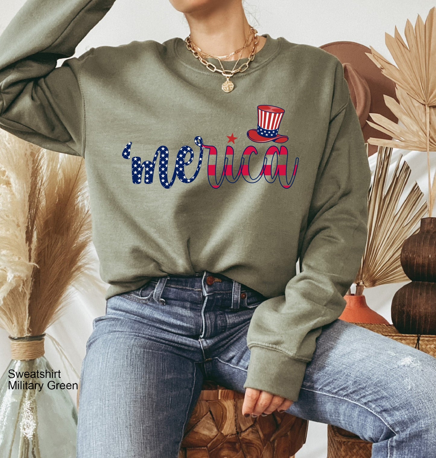 Cute 4th of July Sweatshirts, USA Sweatshirts for Women, Patriotic Hoodie, America Sweatshirts for Women, July Fourth Tees, C6874