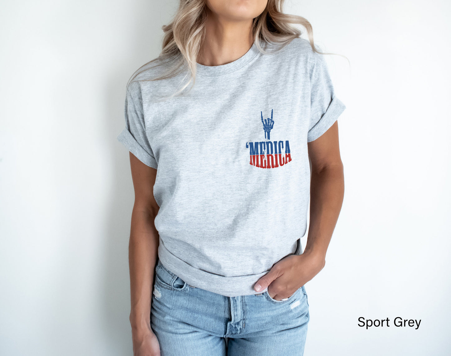 Merica Pocket Tee,Skeleton Merica Shirt,American Flag T-Shirt,4th of July Party Shirt,Memorial Day V Neck,Patriotic,Merica Racer Back,C6878