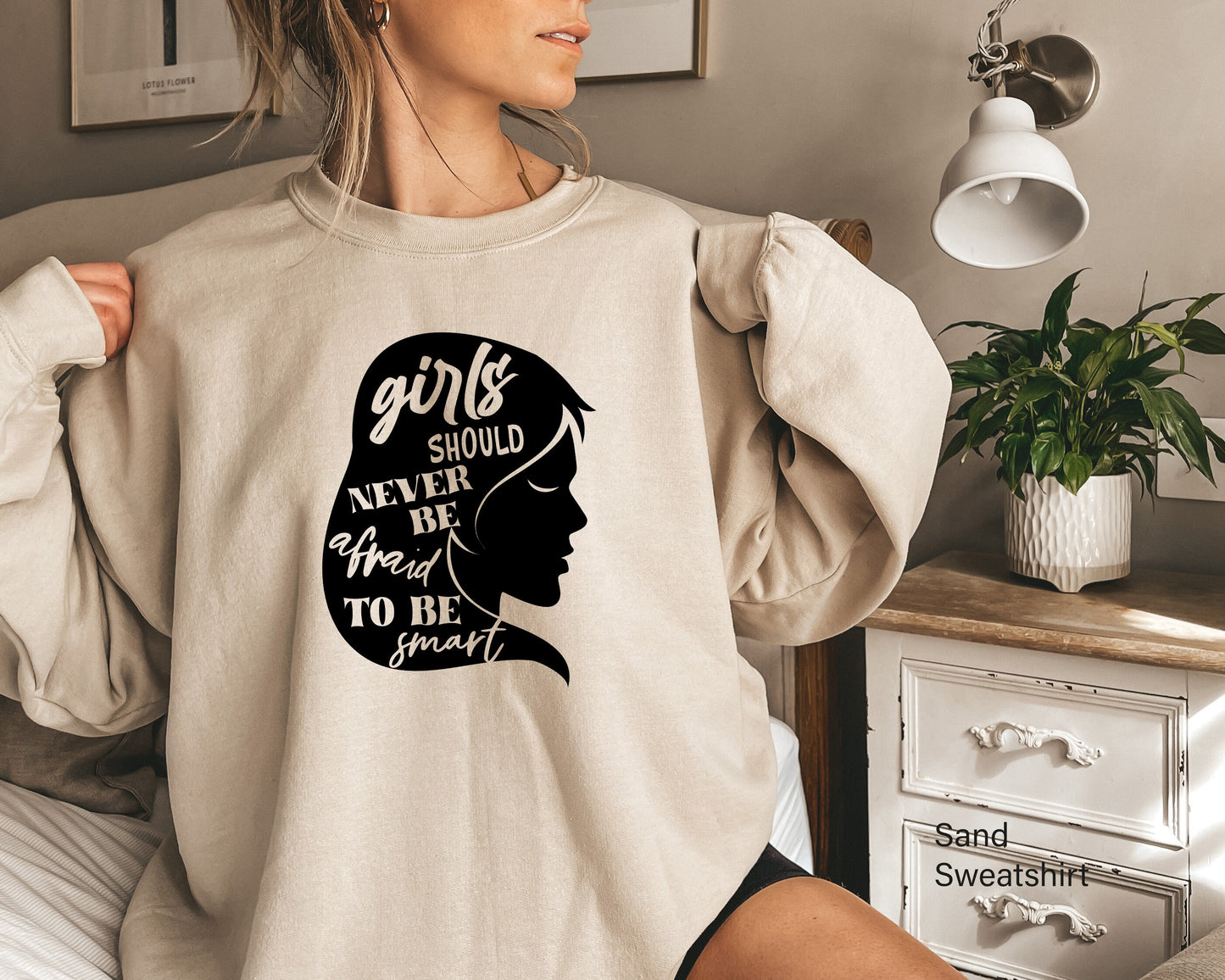 Girls should never be afraid to be smart Shirt, Girls Tshirts, Positive Girls Sweatshirt, Stronge Shirt, Brave Shirt, C6101