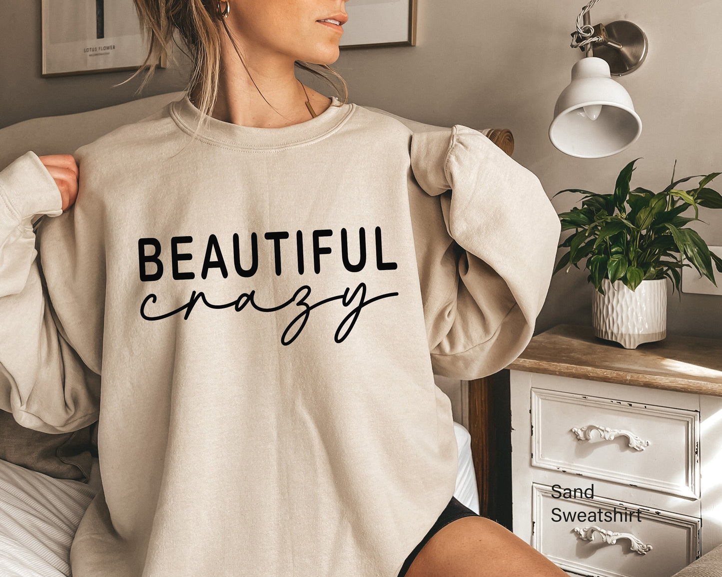 Beautiful Crazy Sweatshirt, Country Shirt, Country Music Shirt, Cozy Shirt, Country Life, Country Graphic Tee, C6443