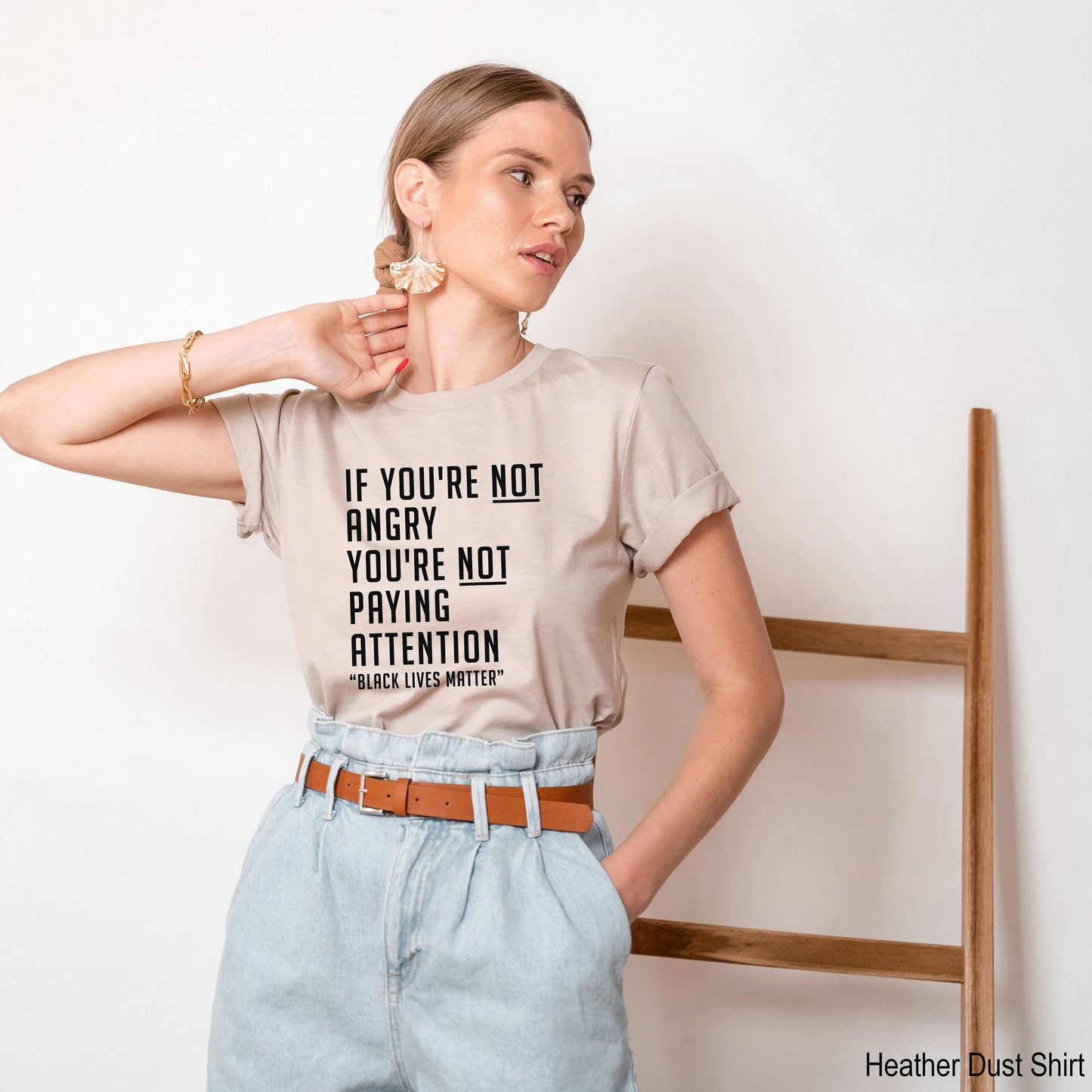 If You're Not Angry, You're Not Paying Attention Black Lives Matter Shirt, Equality Shirt, Black History, Protest Shirt,Clothe Design, C5005