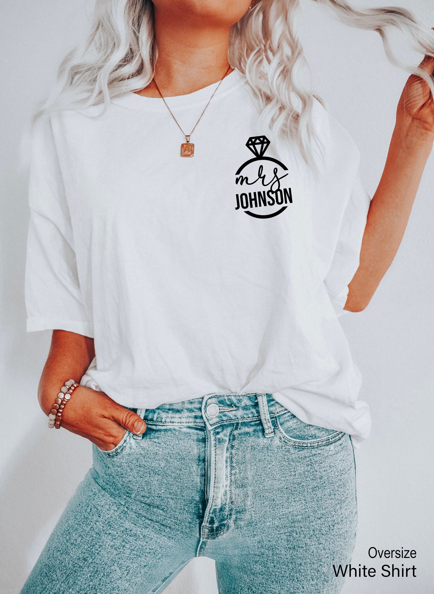 Custom Mrs Shirts,Mrs Tank Tops,Mrs Last Name Tanks,Trendy Bride Team Tank,Bachelorette Party Tee,Bridal Shower Racer Back,Bride Gift,C5752