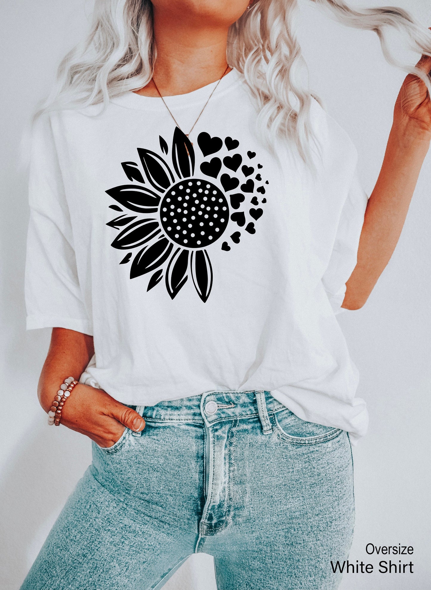 Flower Heart Sweatshirt, Flower Shirt, Wildflowers T-Shirts, Botanic Shirt, Plant Lady Shirt, Floral Shirt, Plant Mama Shirt, C6456