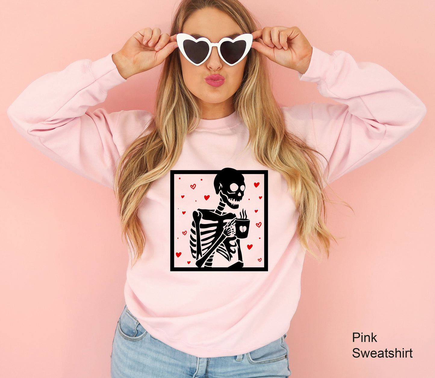 Hot Coffee Skeleton Sweatshirt,Skeleton Love Coffee Shirt,Skeletons Halloween Oversized Tee,Skull Hoodie,Skull Tee,Lover Skeleton,C7104