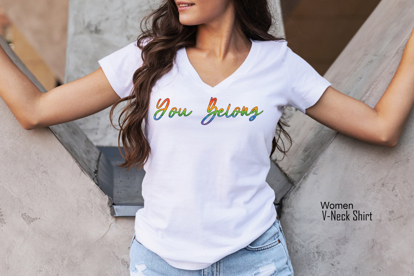 You Belong Tshirt, Pride Shirt, LGBTQ Ally Shirt, Pride Shirt Women, Lesbian T-Shirts, Gay Pride, Trans Ally Shirt, Equal Shirt, C7006